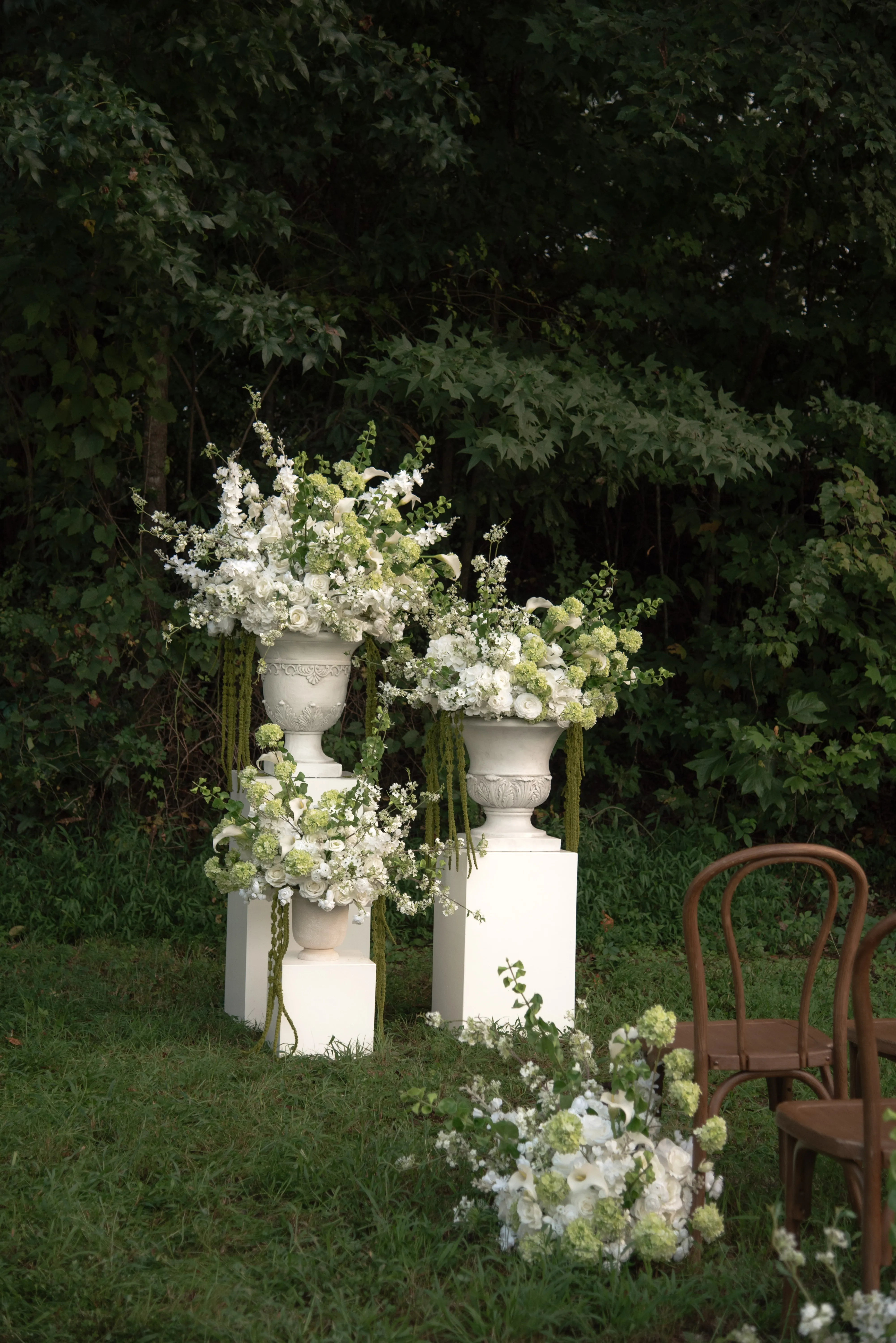 Small White & Green Artificial Flower Arrangement