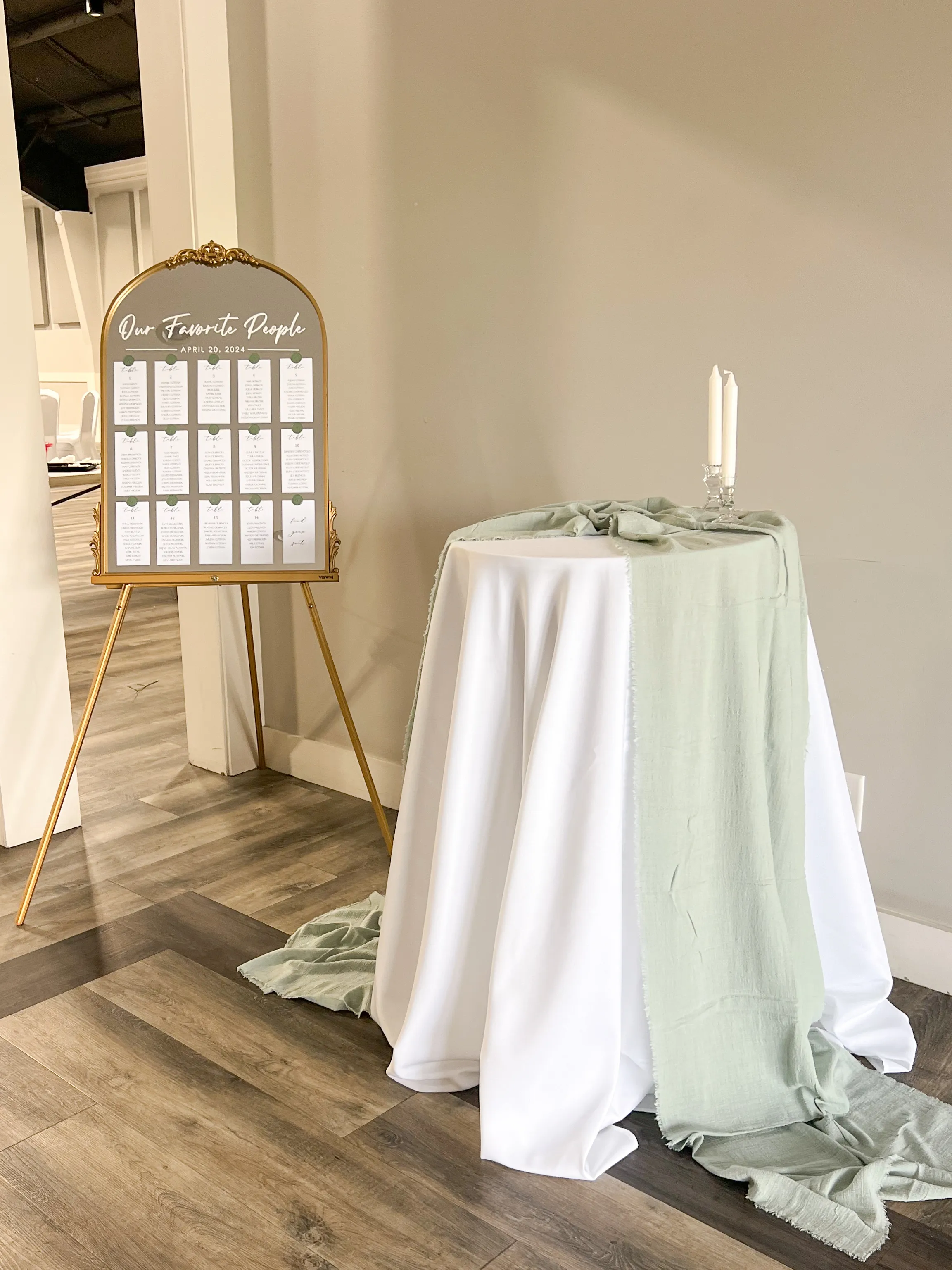 Gold Display Easel