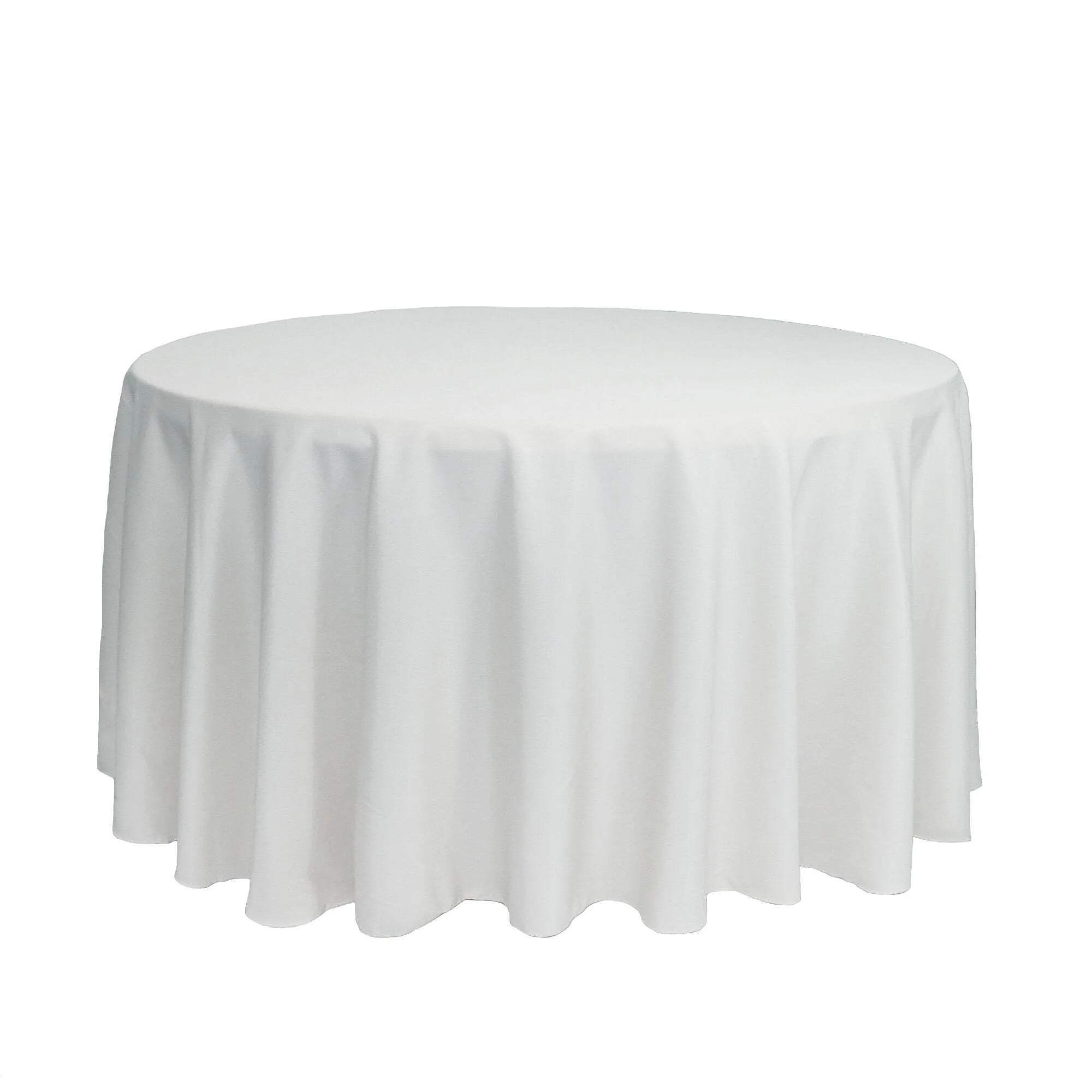 White Round Table Cover