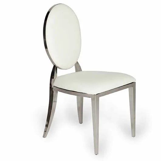 O chair w/ cushion - Silver