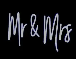 Neon LED Sign - Mr & Mrs
