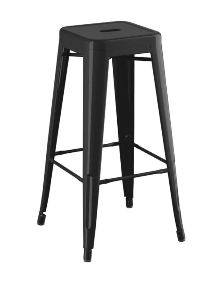 Backless Barstool - Black
