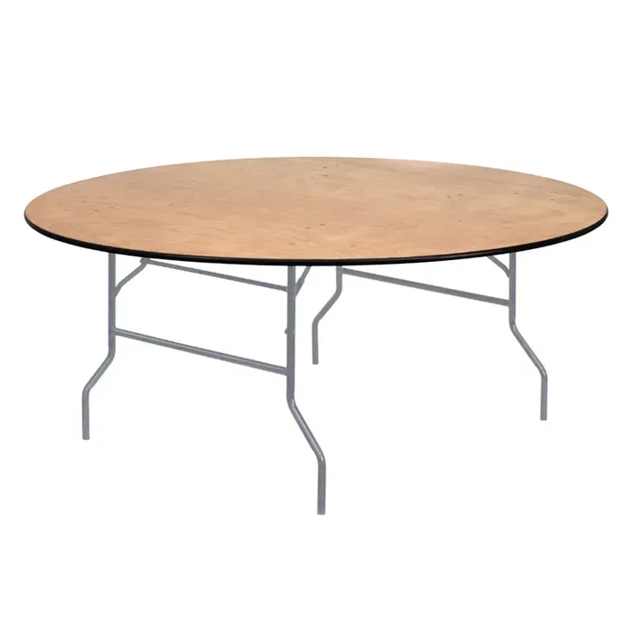 60in Round Wood Table