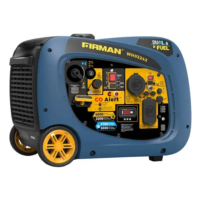 Inverter Generator - 3200W Running / 4000W Peak - Dual Fuel 