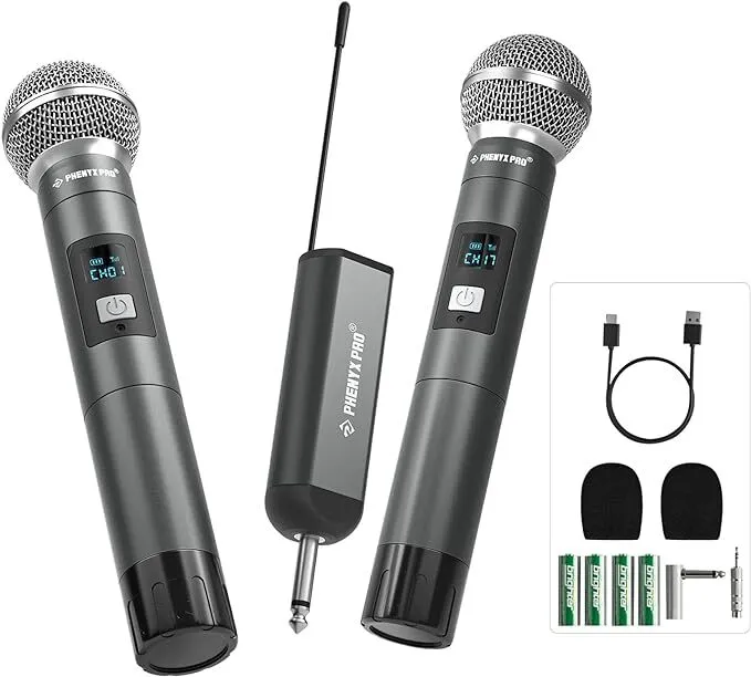 Wireless Microphone System -  w/2 Handheld Microphones