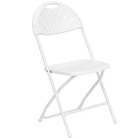 White Fan Back Chair