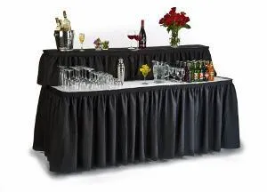 6ft. Skirted Banquet Bar (2-tiers) for Self Service