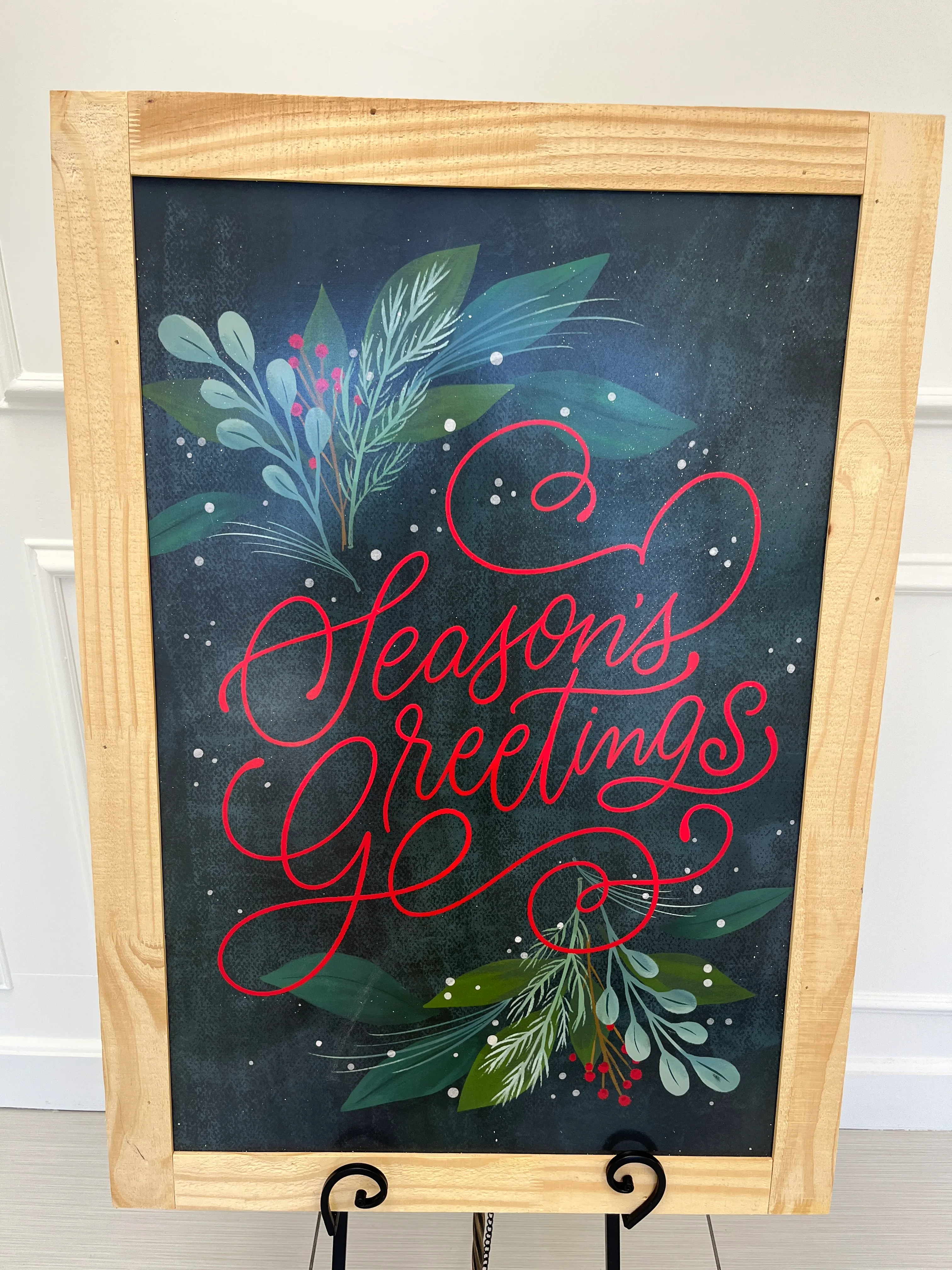 Season’s greetings sign
