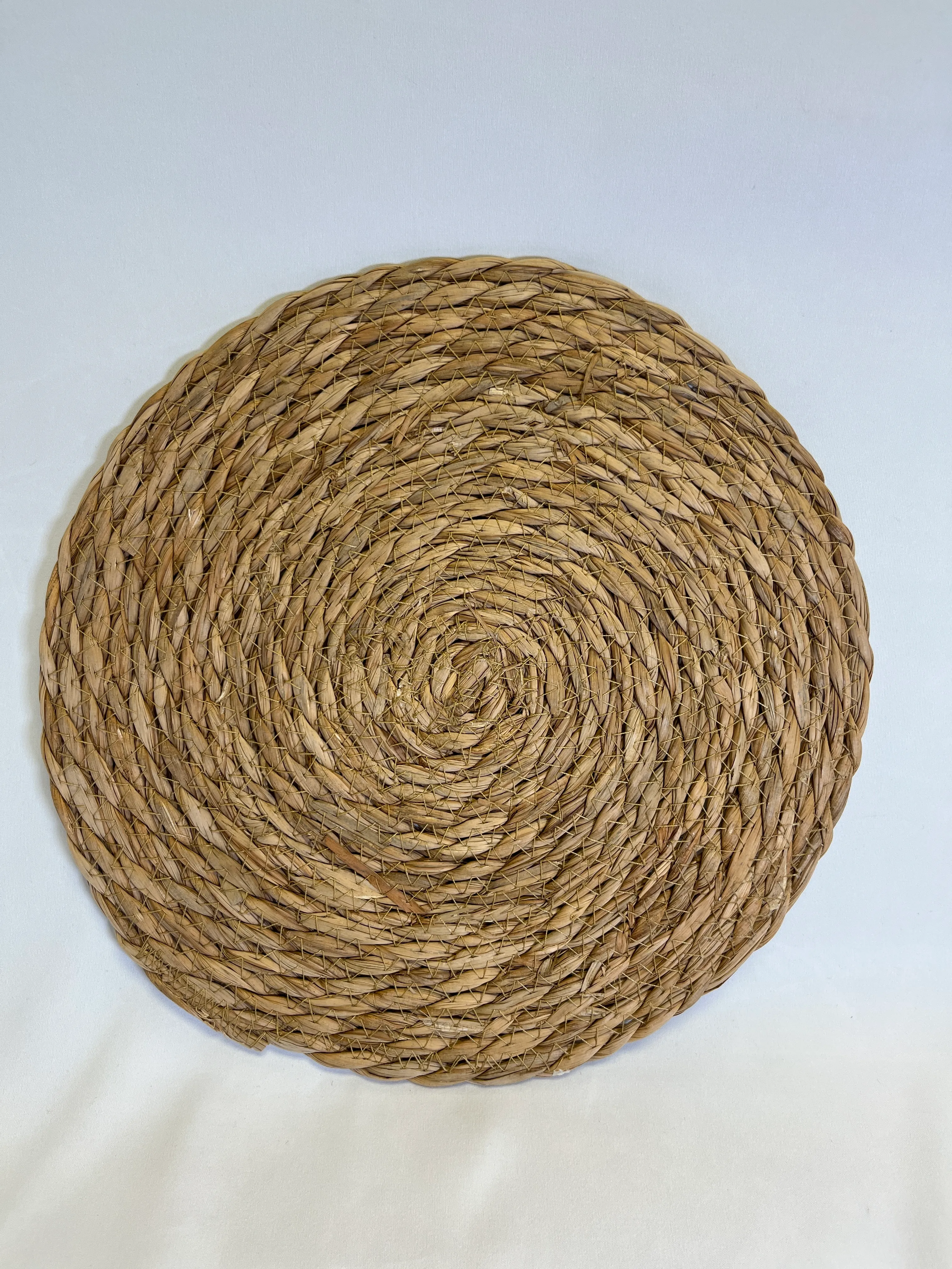 Wicker plate chargers