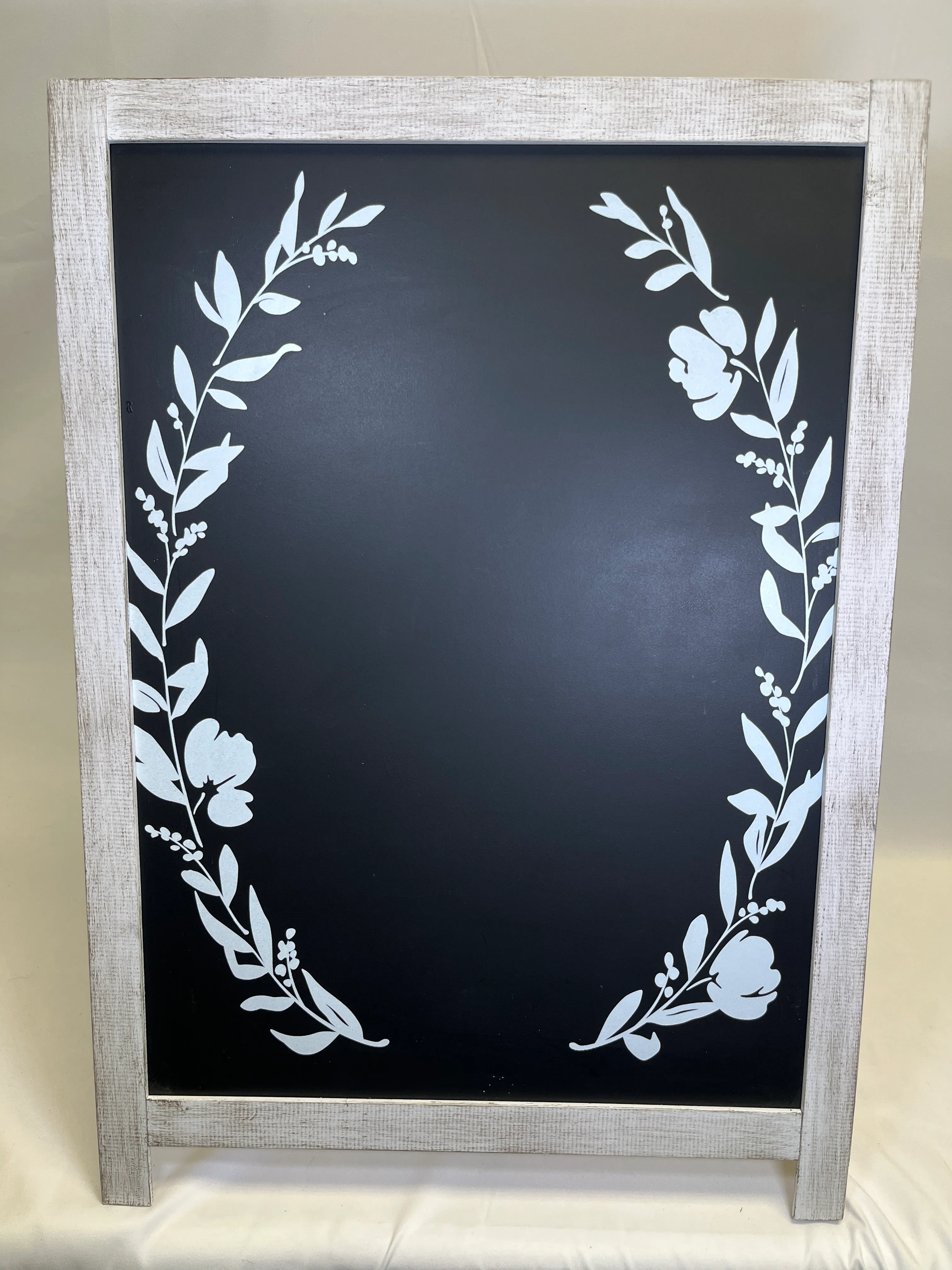 Floral chalkboard