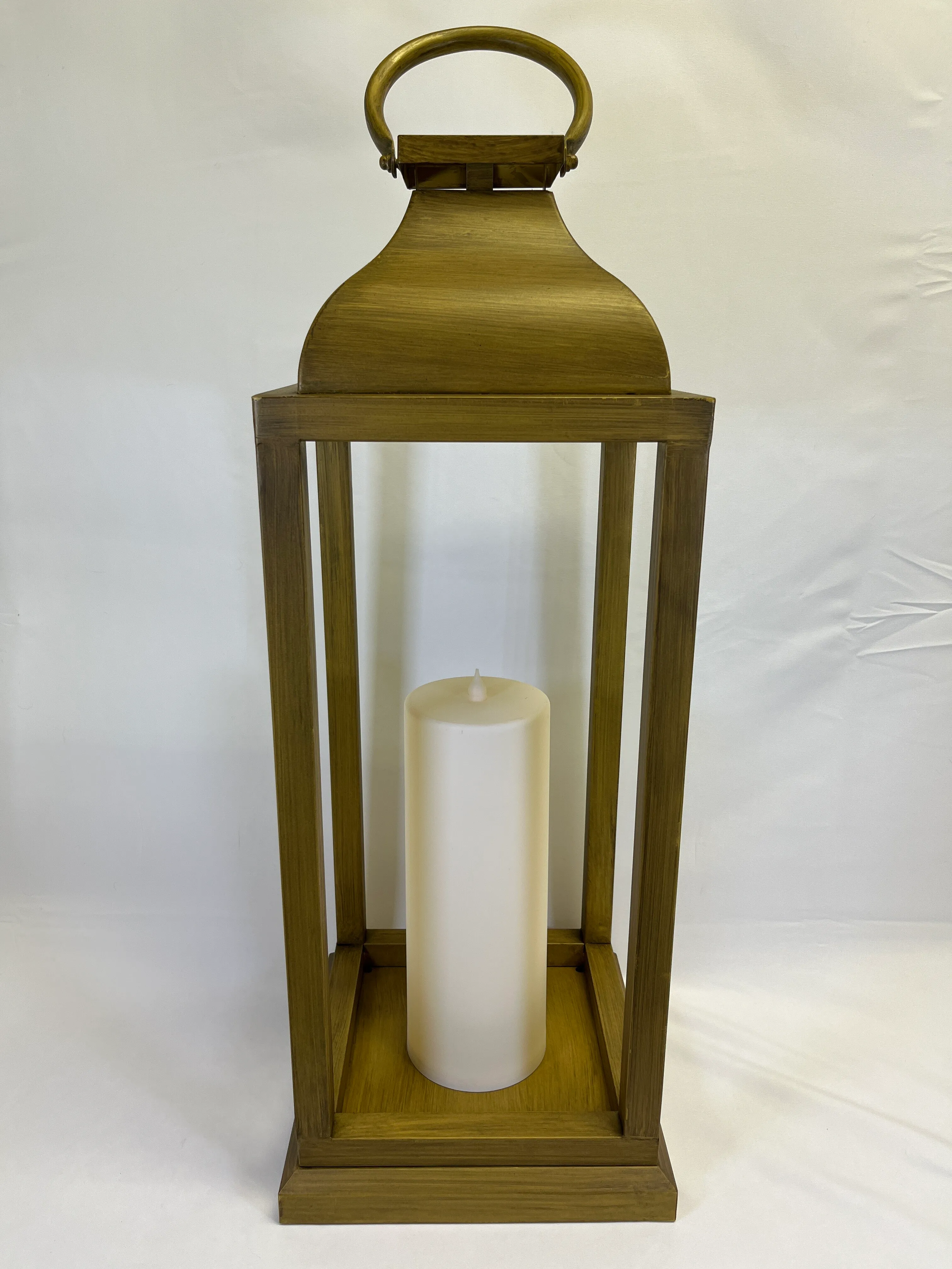 Large Gold Open Lanterns