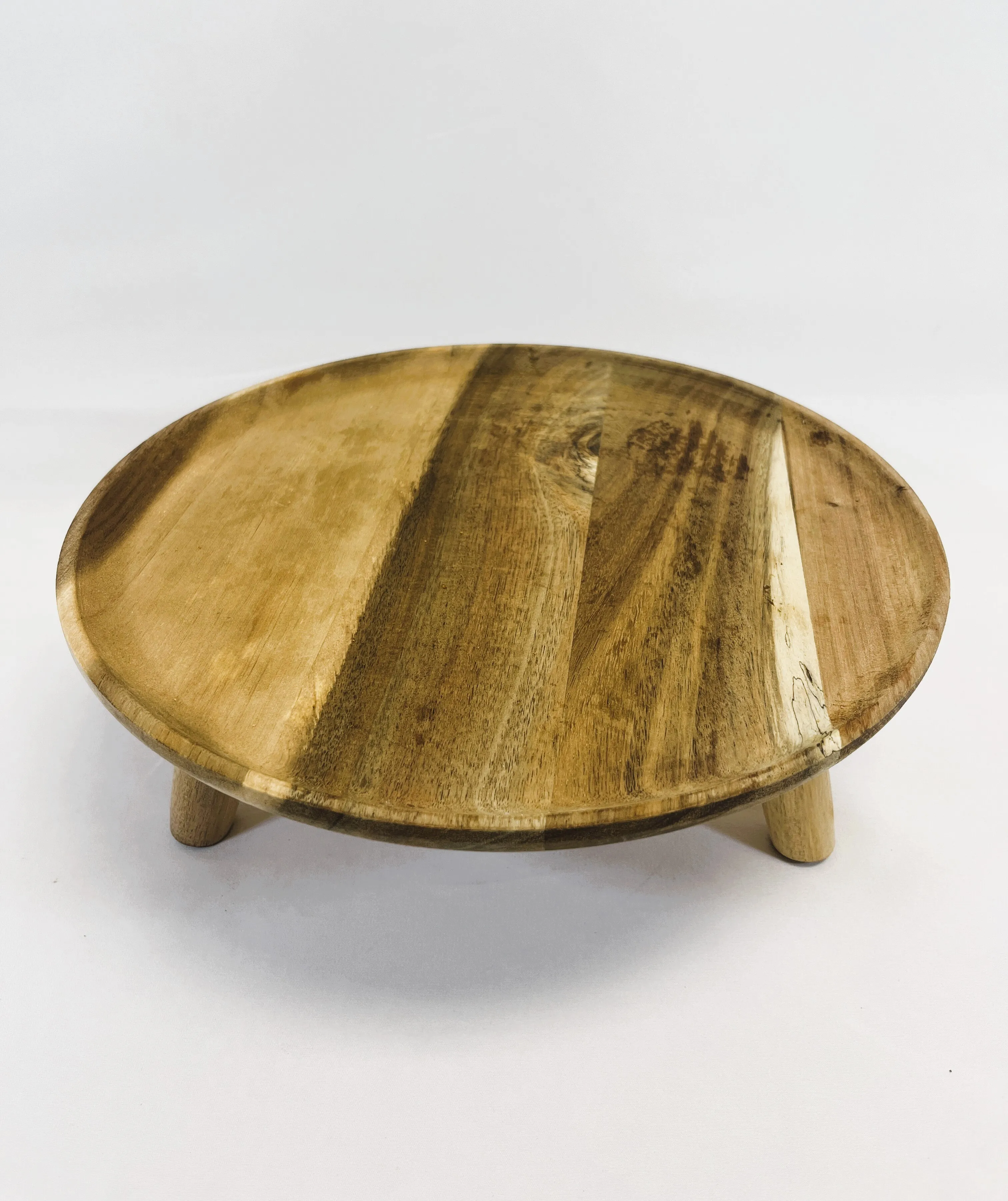 Wood Round Serving Tray