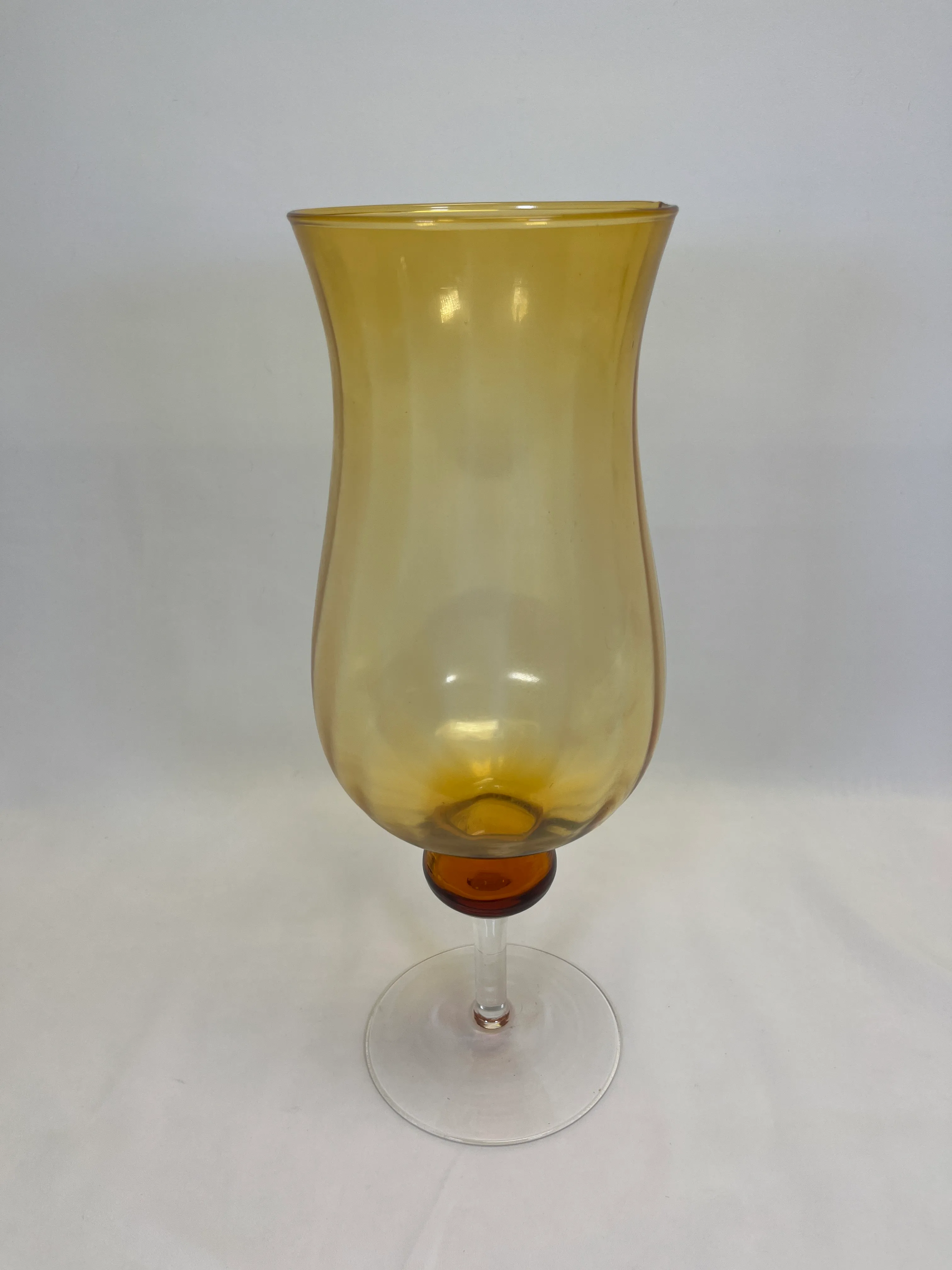 Amber Hurricane Vase