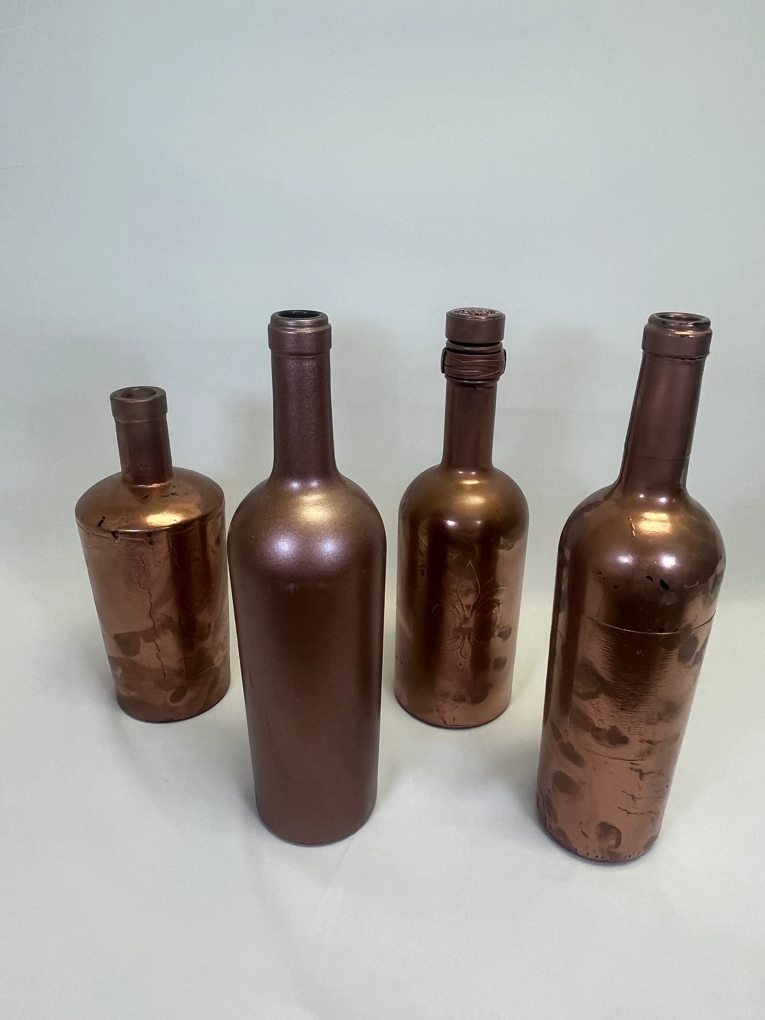 Rose Gold Wine Bottles