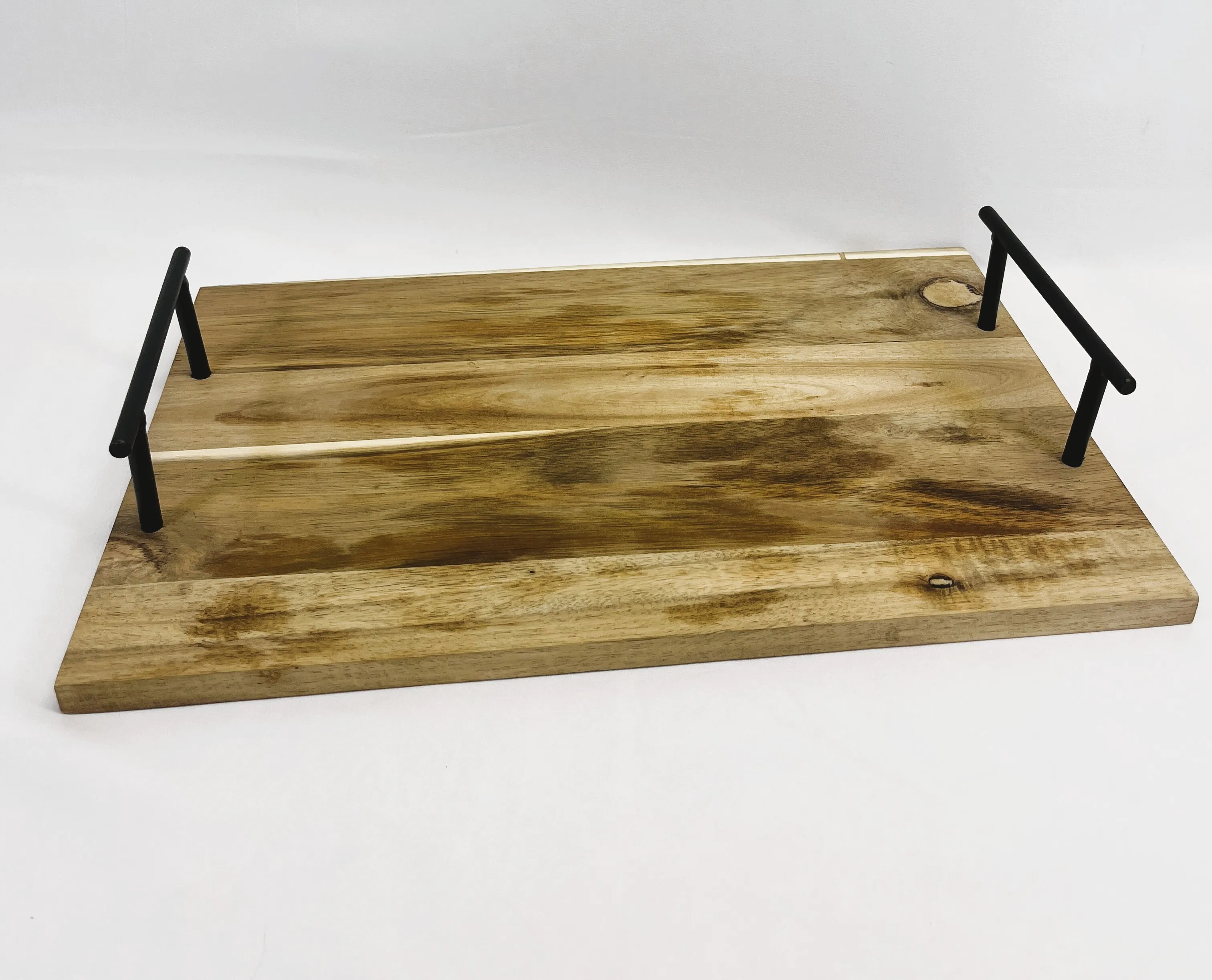 Rectangular Wooden Serving Plate With Handles