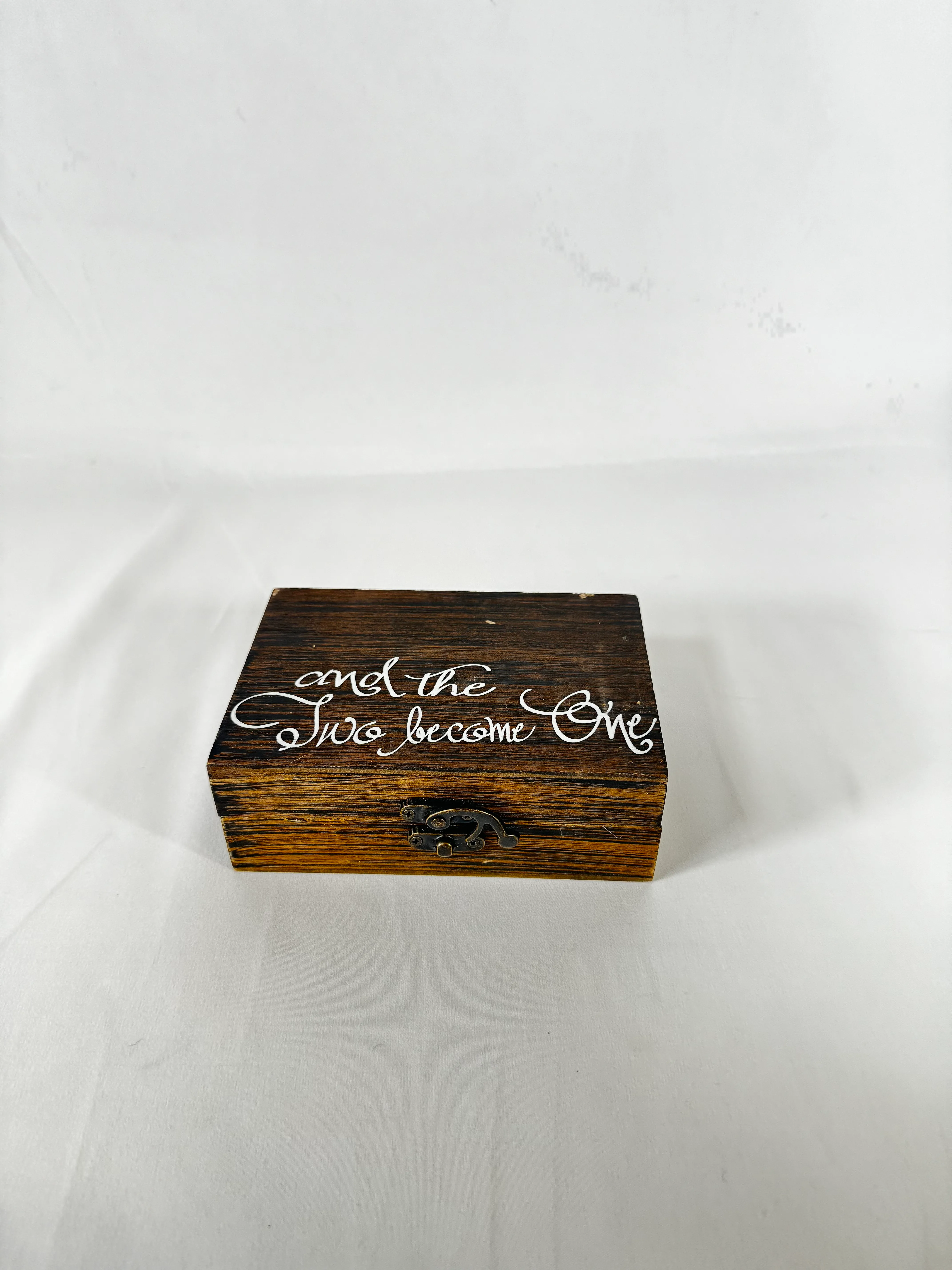 2 Become One Wooden Ring Box