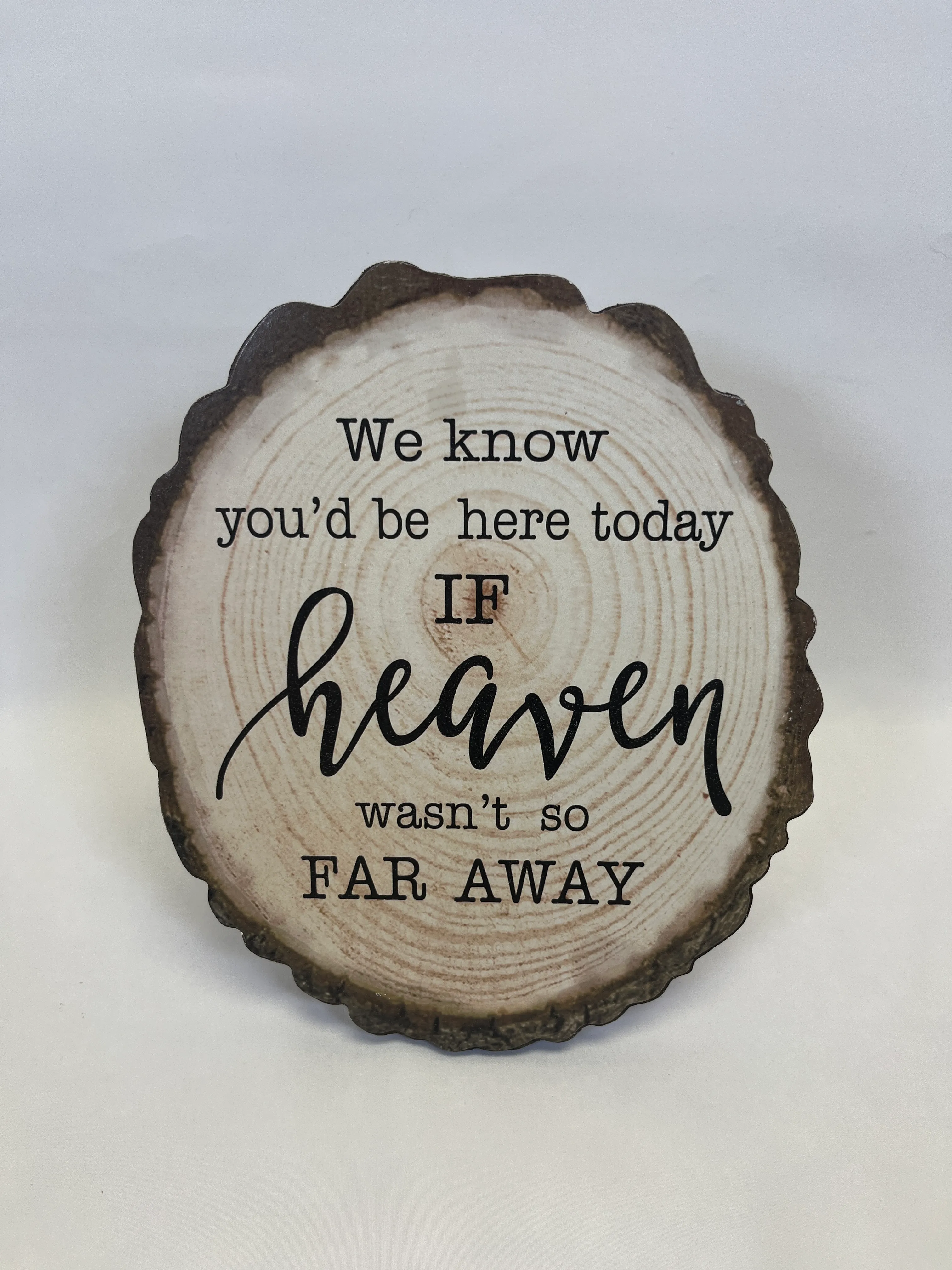 We Know You'd Be Here Today If Heaven Wasn't So Far Away Sign