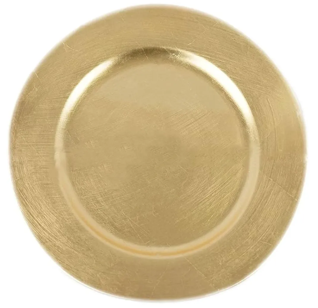 Metallic Gold Charger