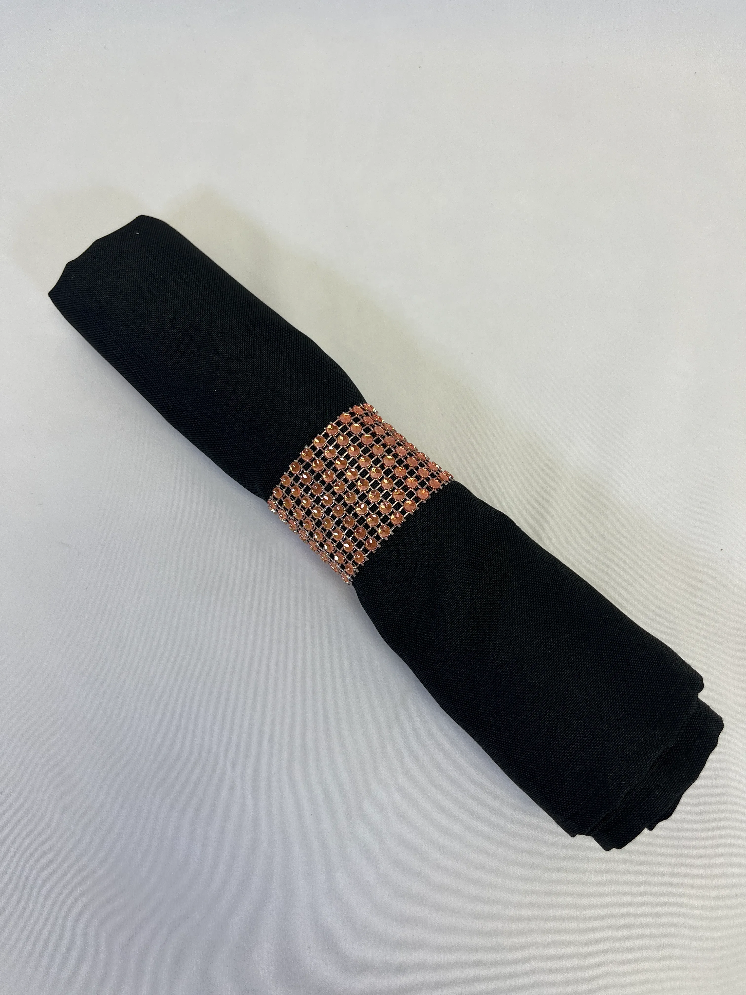 Rose Gold Sequin Napkin Holders 