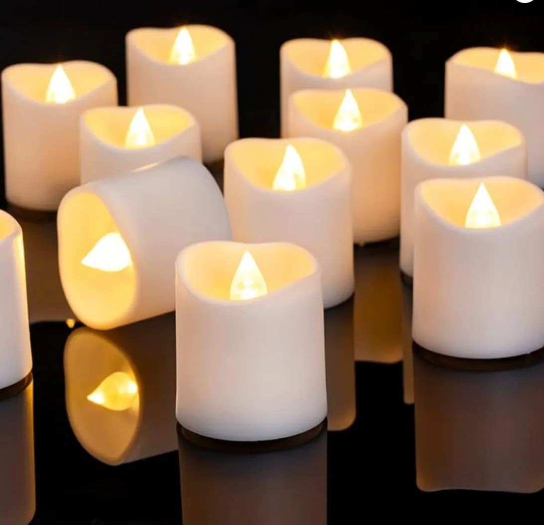 Ivory LED Votives