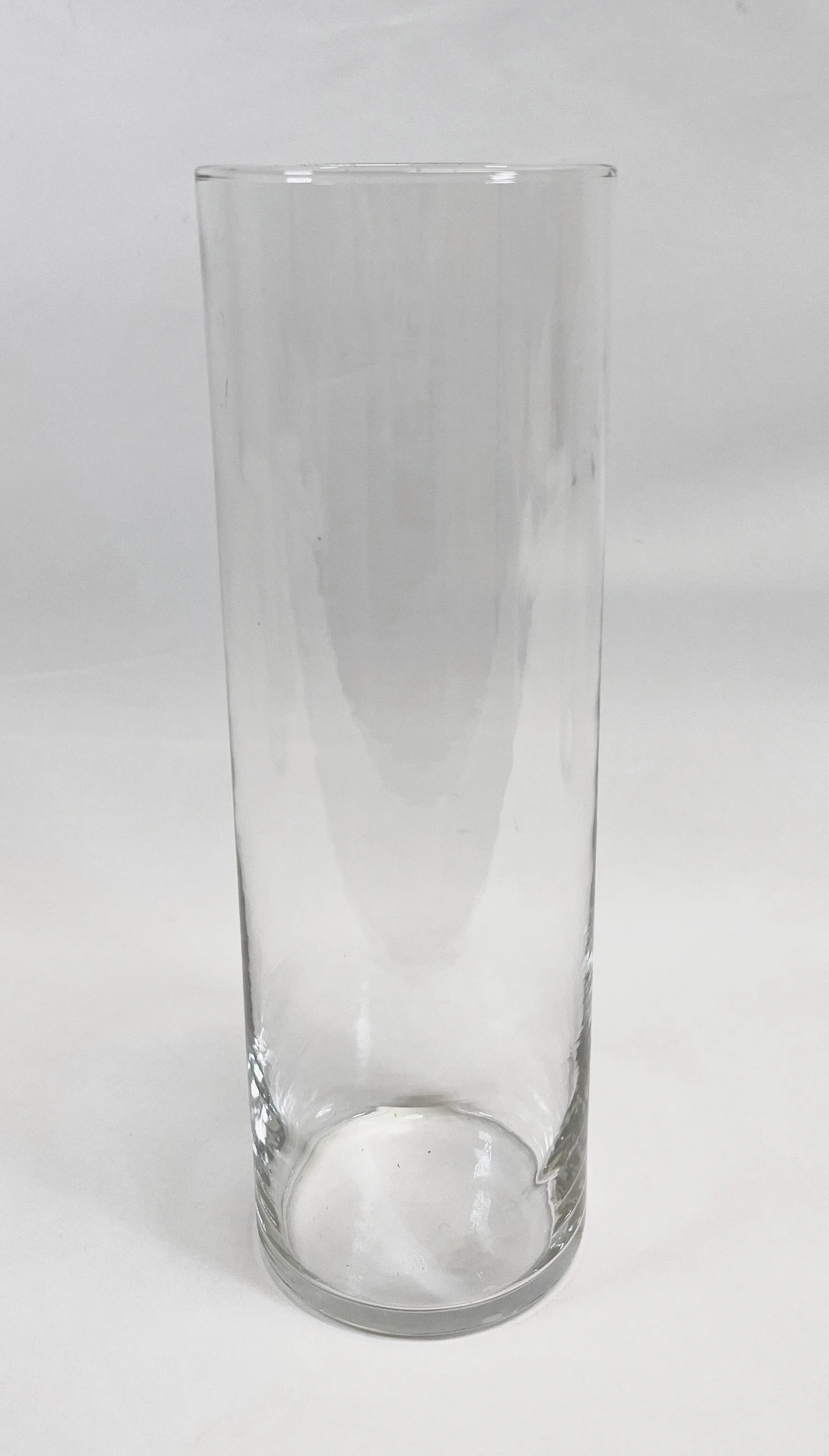 Glass Hurricane Vases Tall 11"