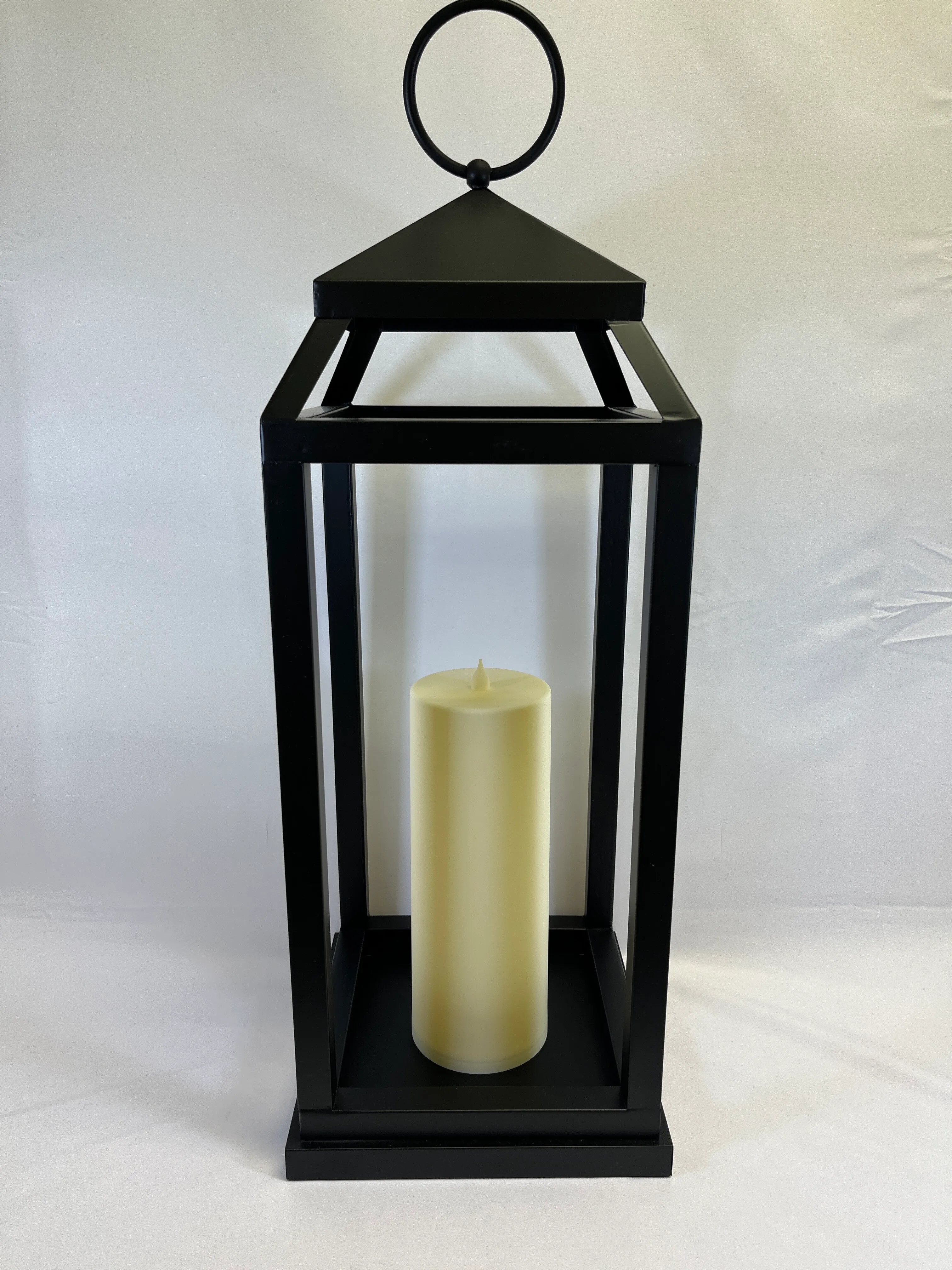 Large Black Floor Lanterns