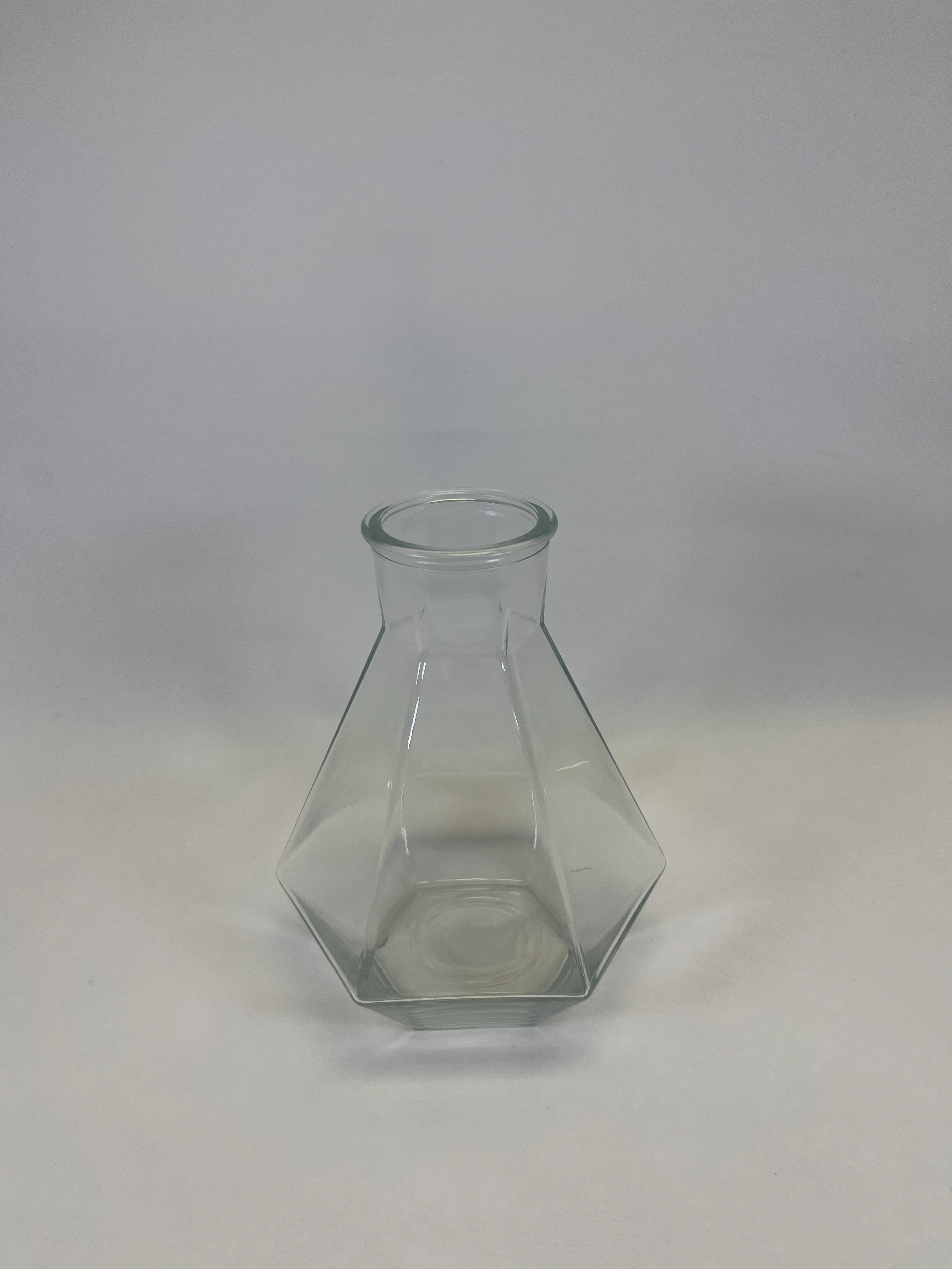 Glass Hexagon Vase