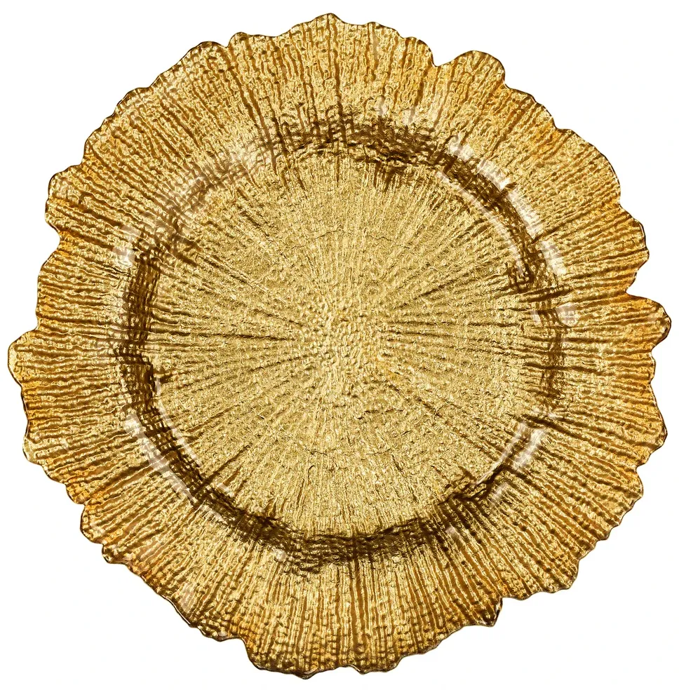 Gold Coral Reef Charger