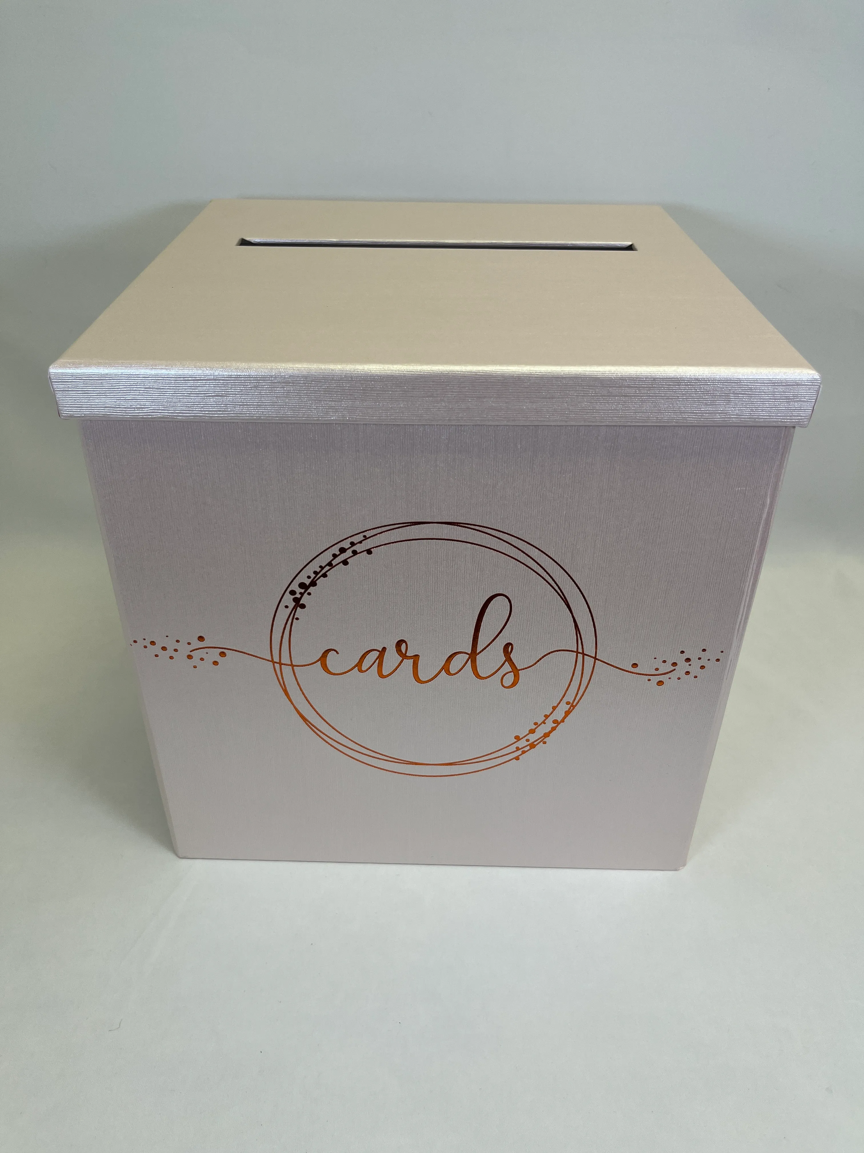 Champagne Pink Cards Box