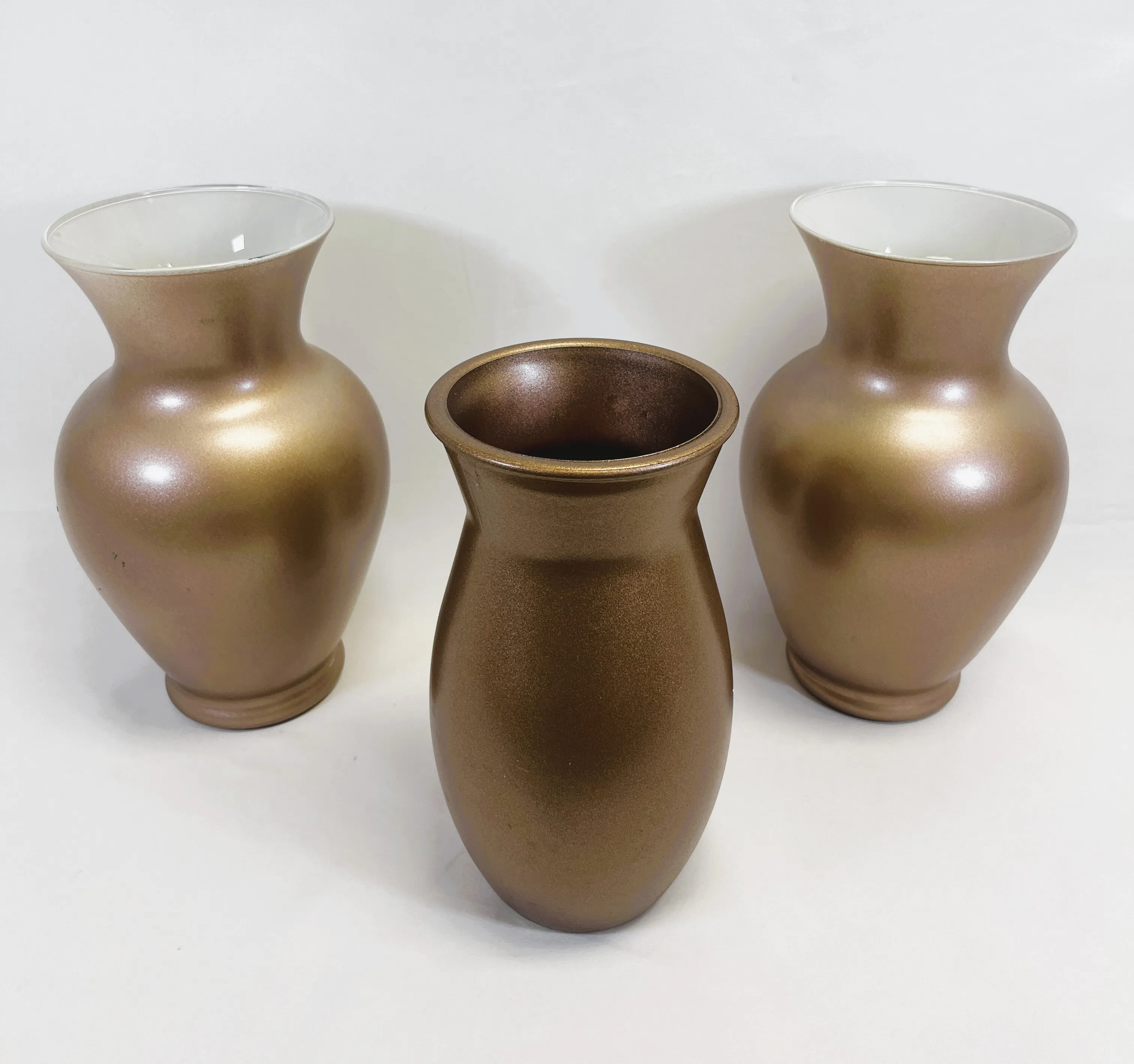 Large Rose Gold Vases