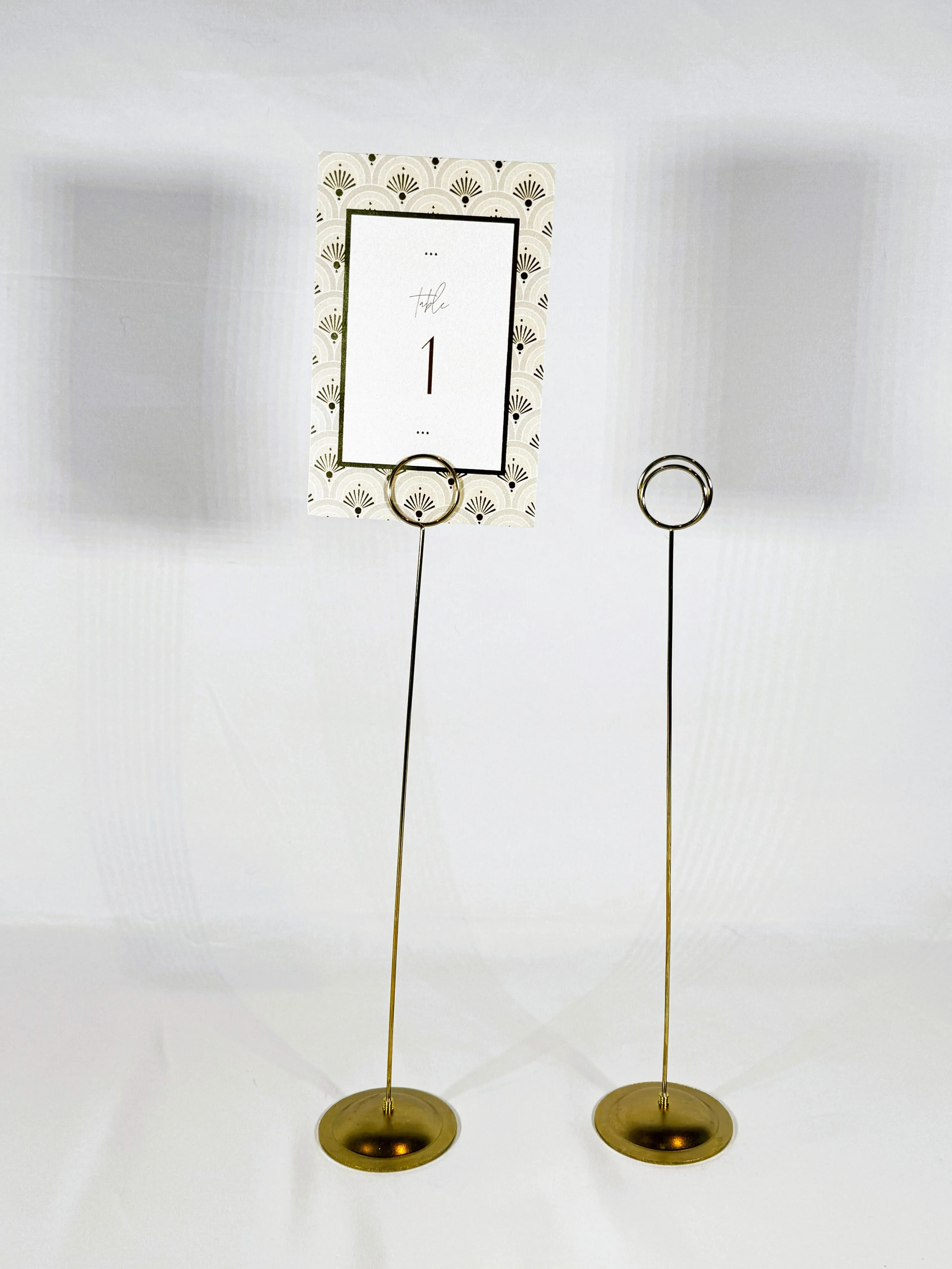 Table Number Gold Holders