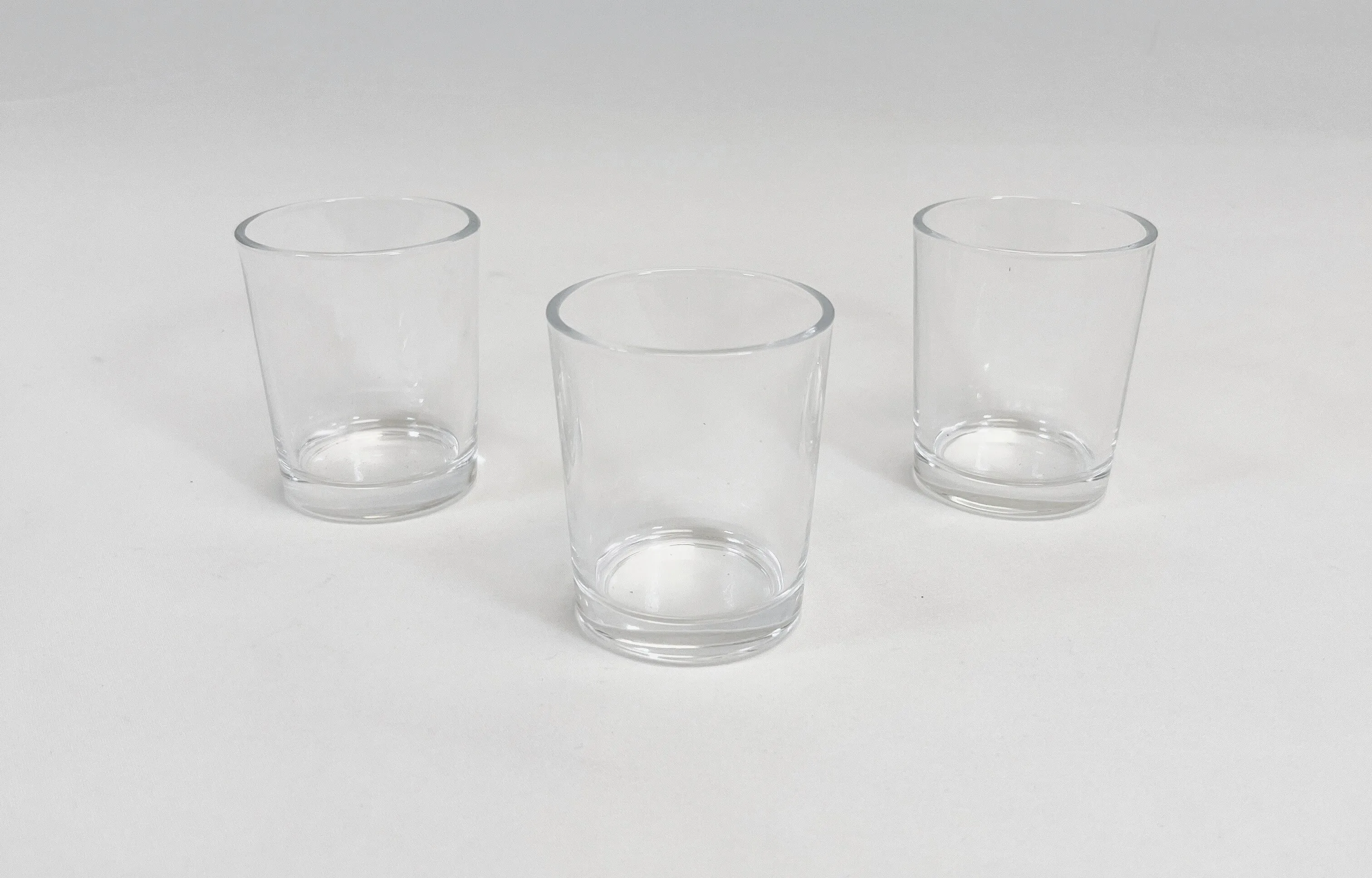 Glass Votive Candle Holder with votive LED candle