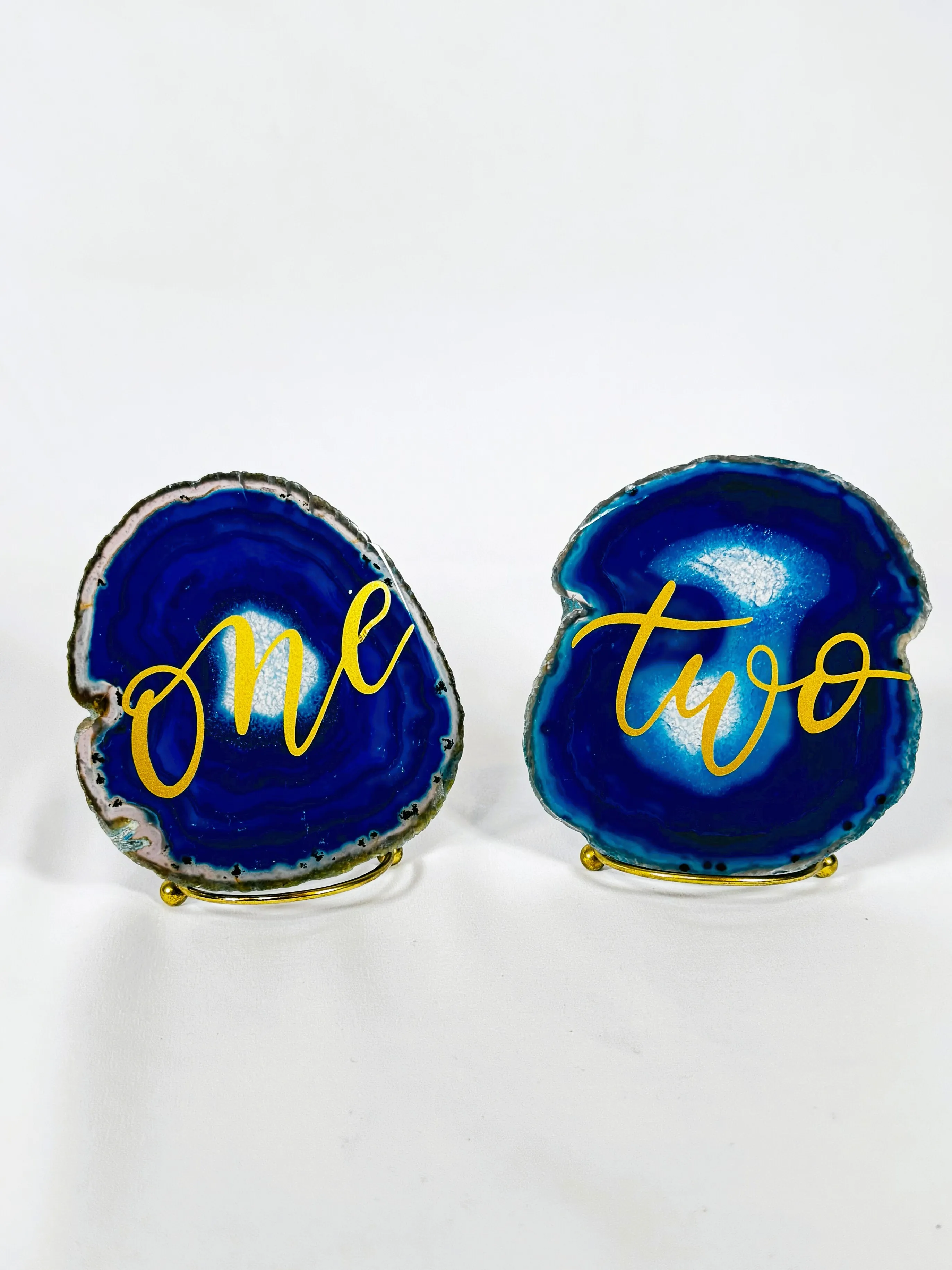Blue Agate Table Numbers 1-10