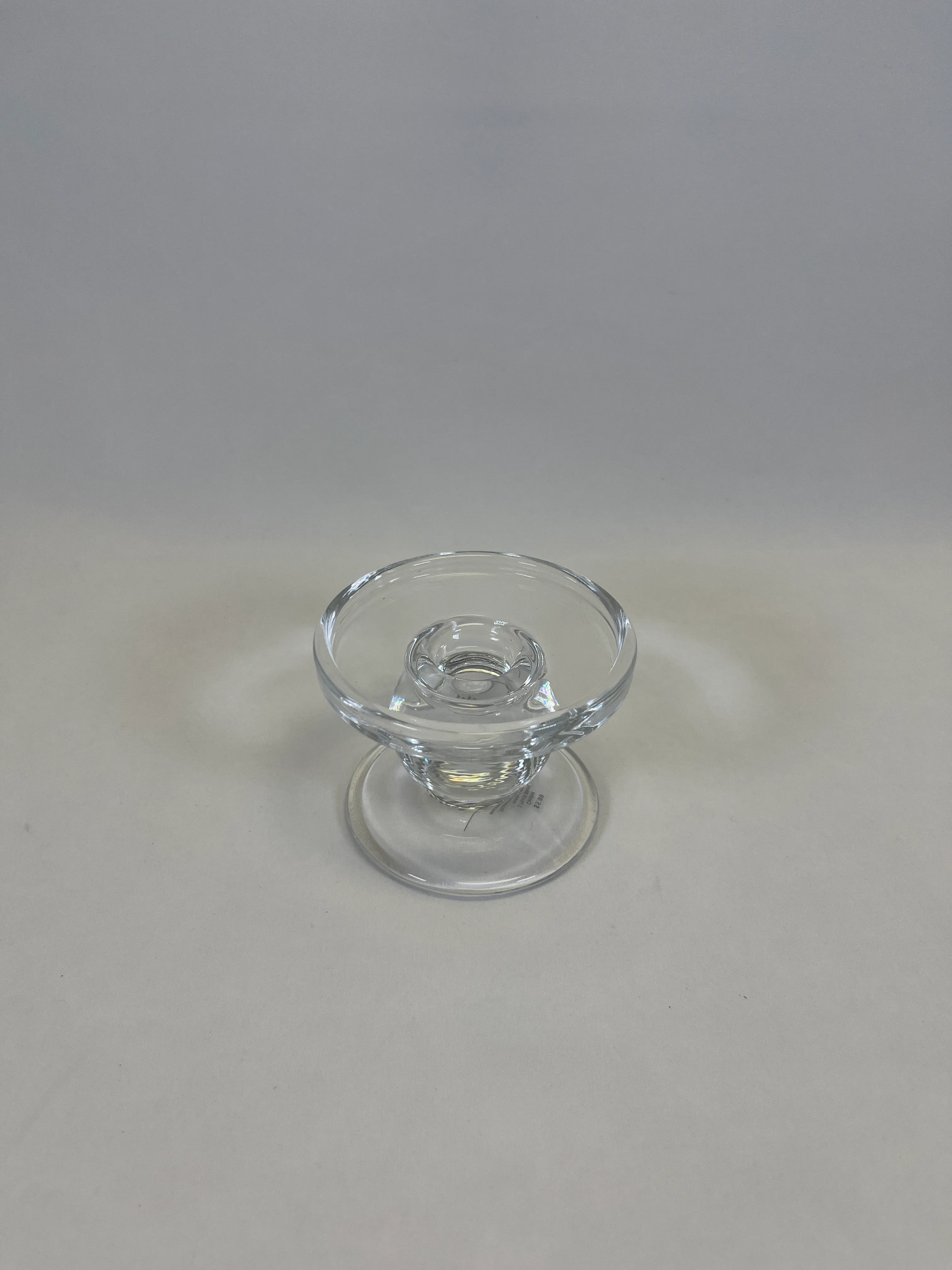 Short Glass Candle Stand