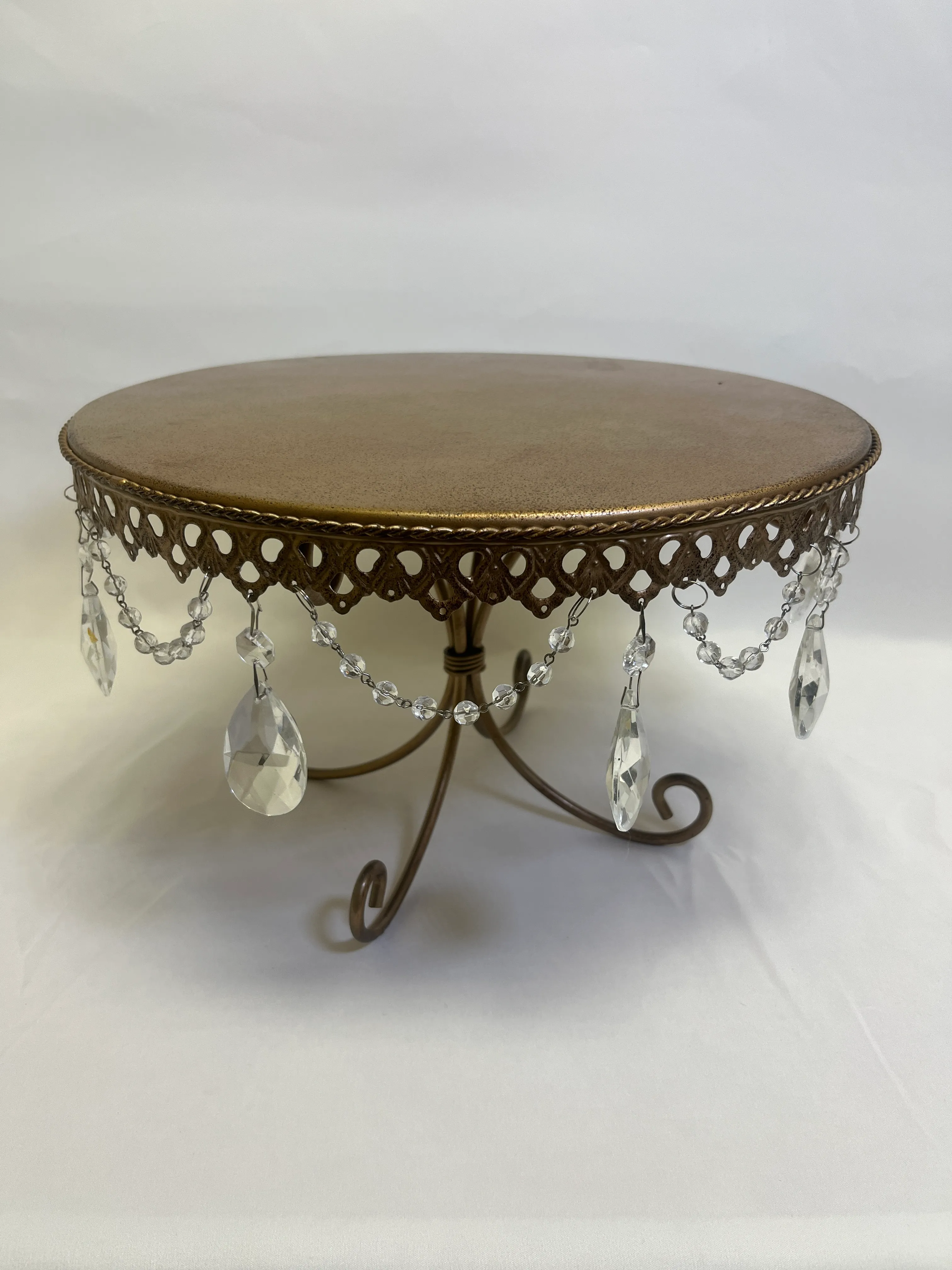 Rose gold Cake Stand with Crystals
