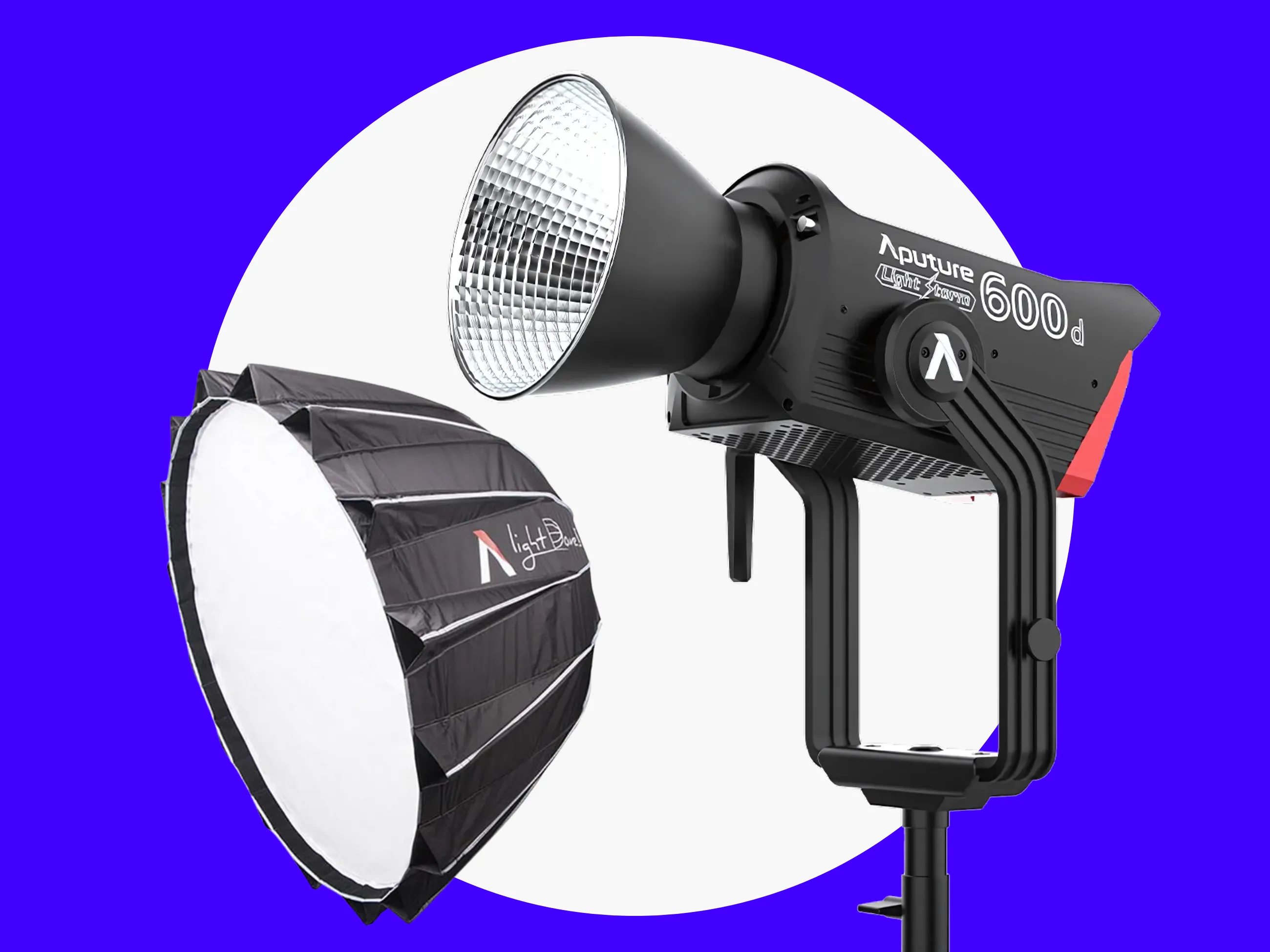 Aputure LS 600d + Light Dome II