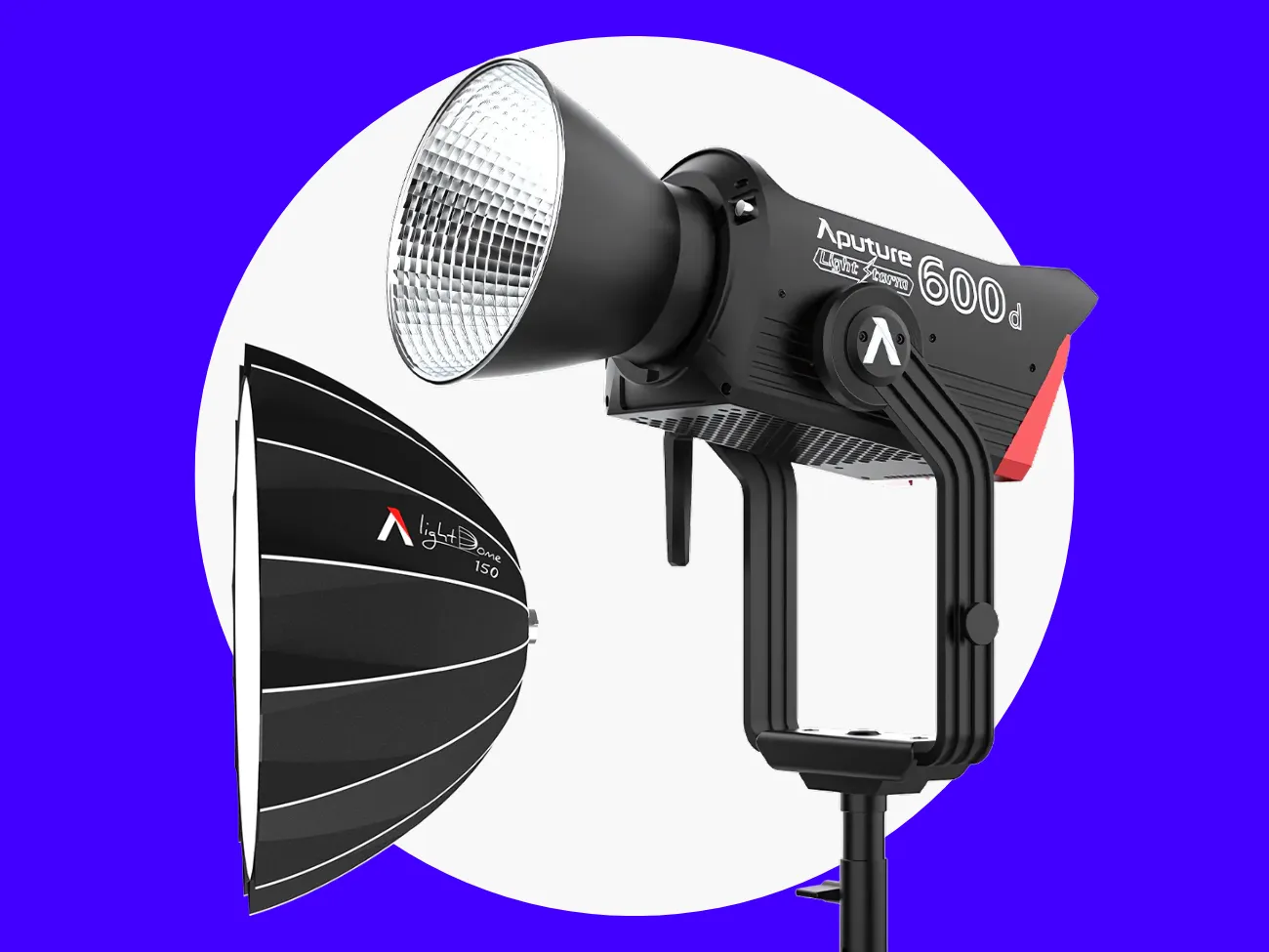Aputure LS 600d LED Light + Aputure Light Dome 150