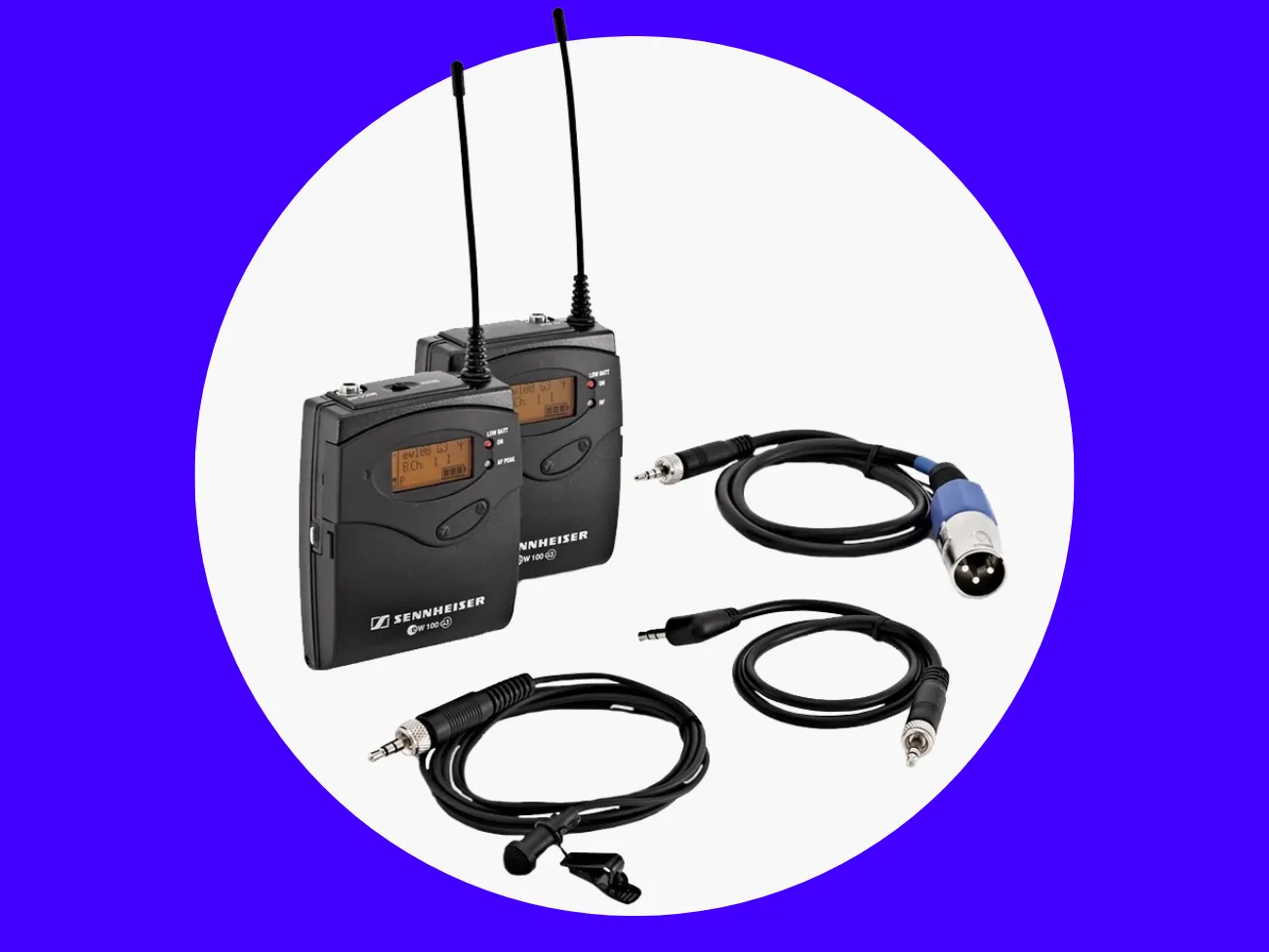 Sennheiser EW 100 G3 – Dual Wireless Lavalier Microphone System