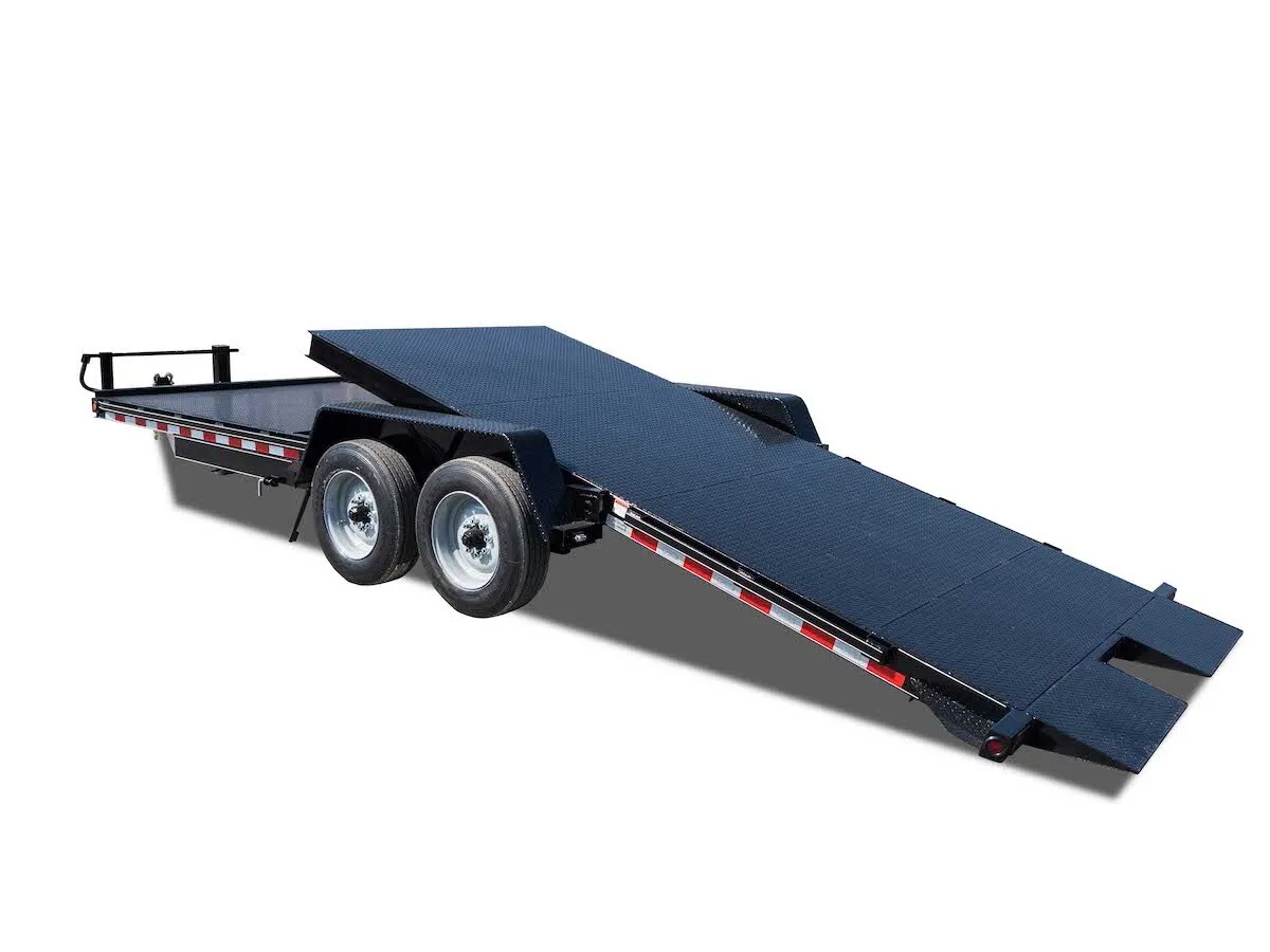 Tilt deck trailer