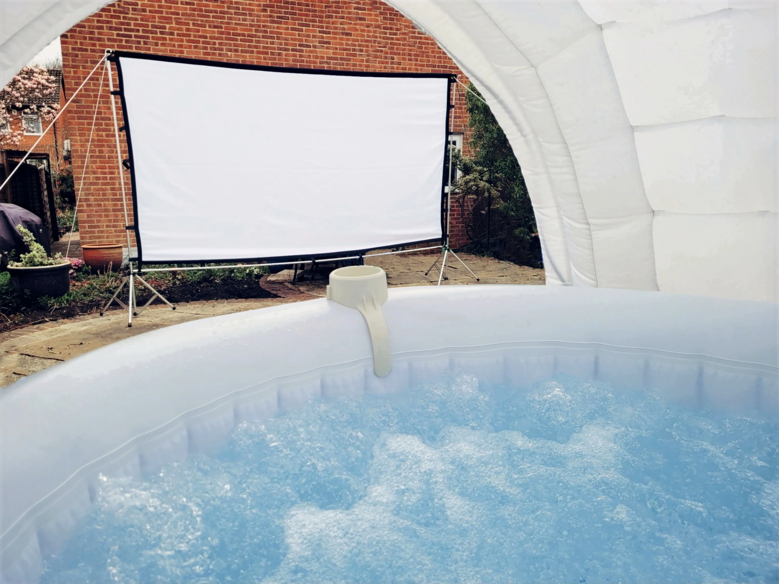 The Ultimate Garden Cinema, Igloo & Hot Tub Party Package