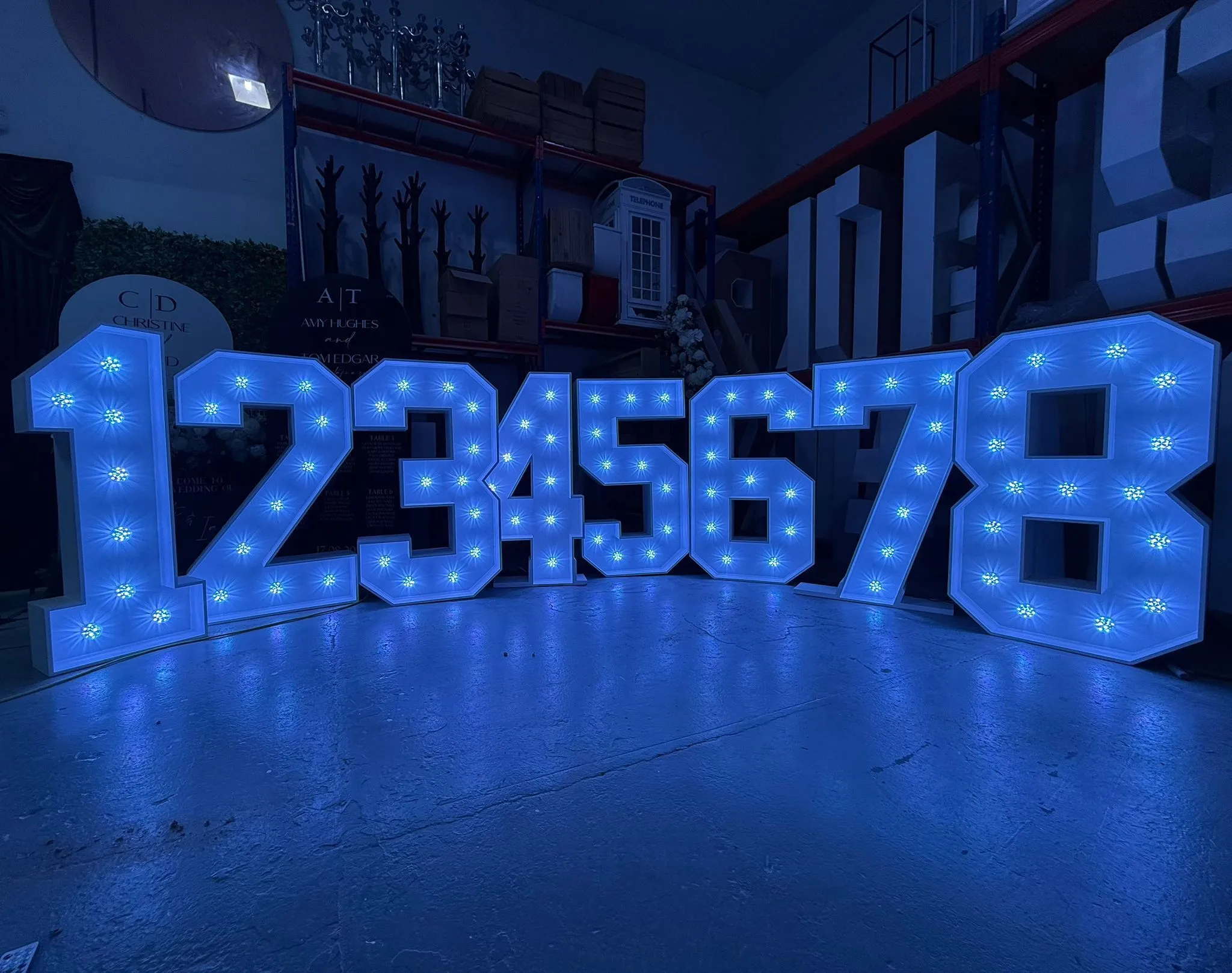 4ft Big Giant LED Light Up Numbers