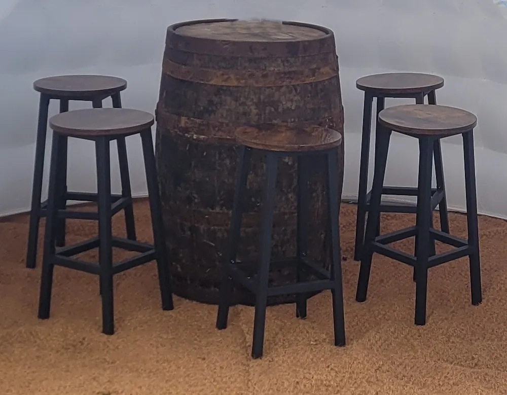 Oak Barrel Table