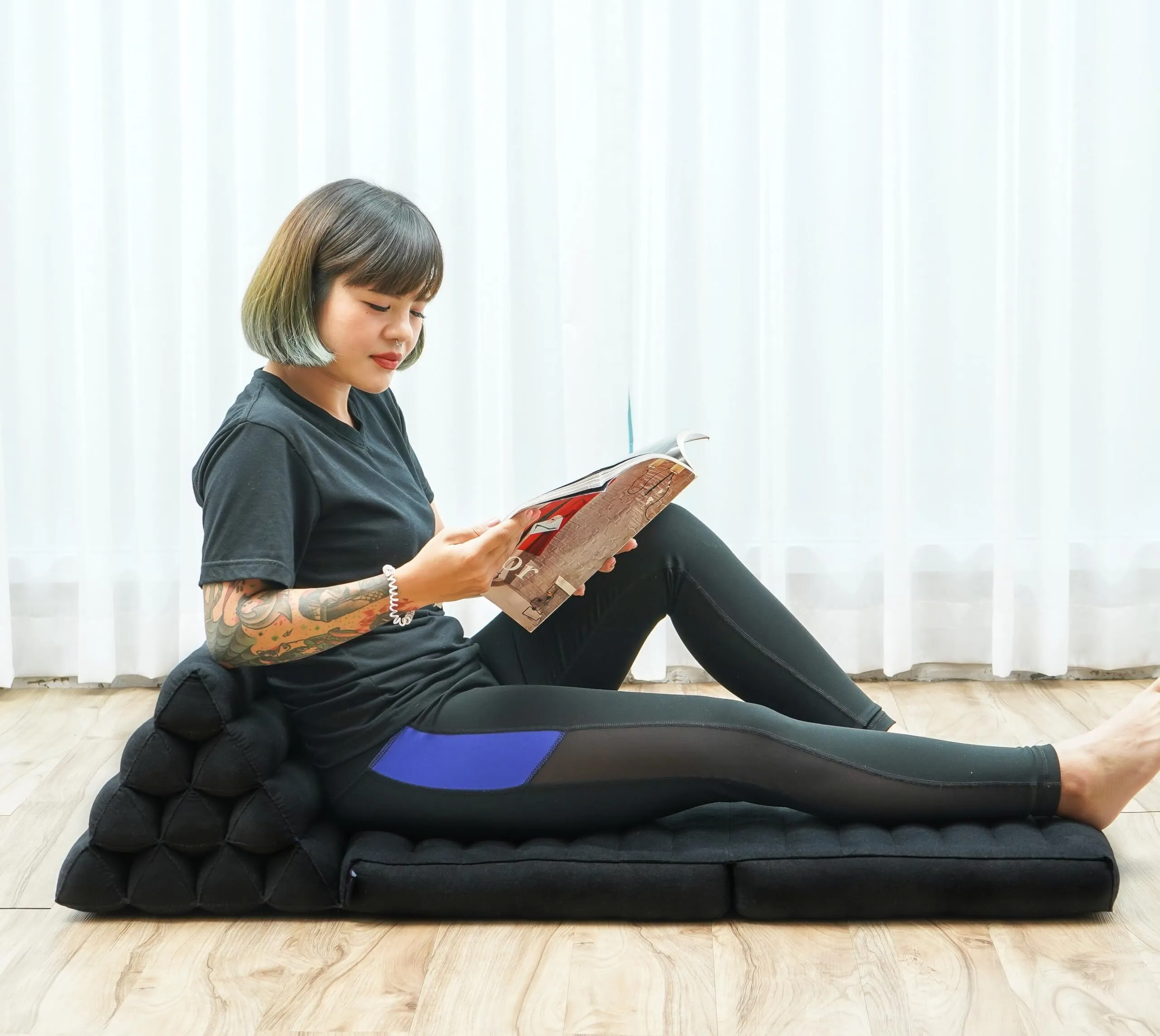 Comfortable 2‑Fold Mat with Triangle Cushion