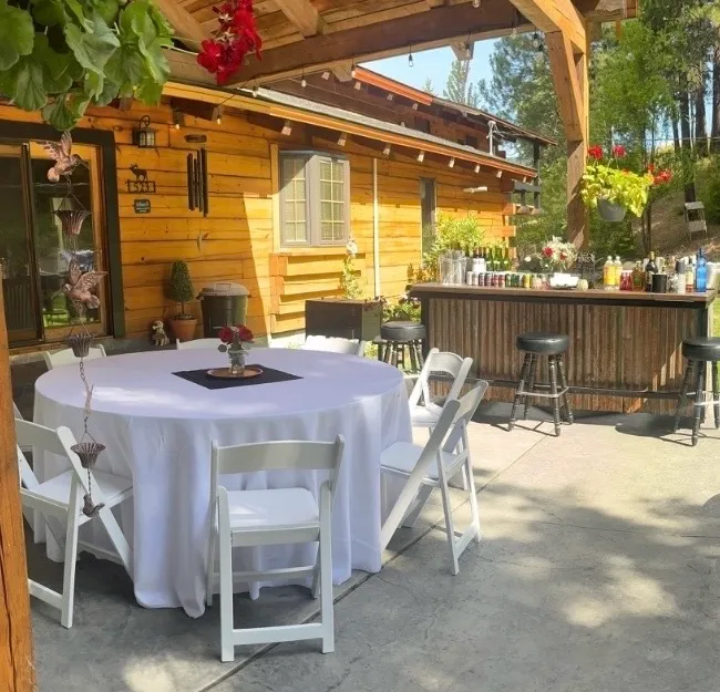 120" White Round Table Cloth