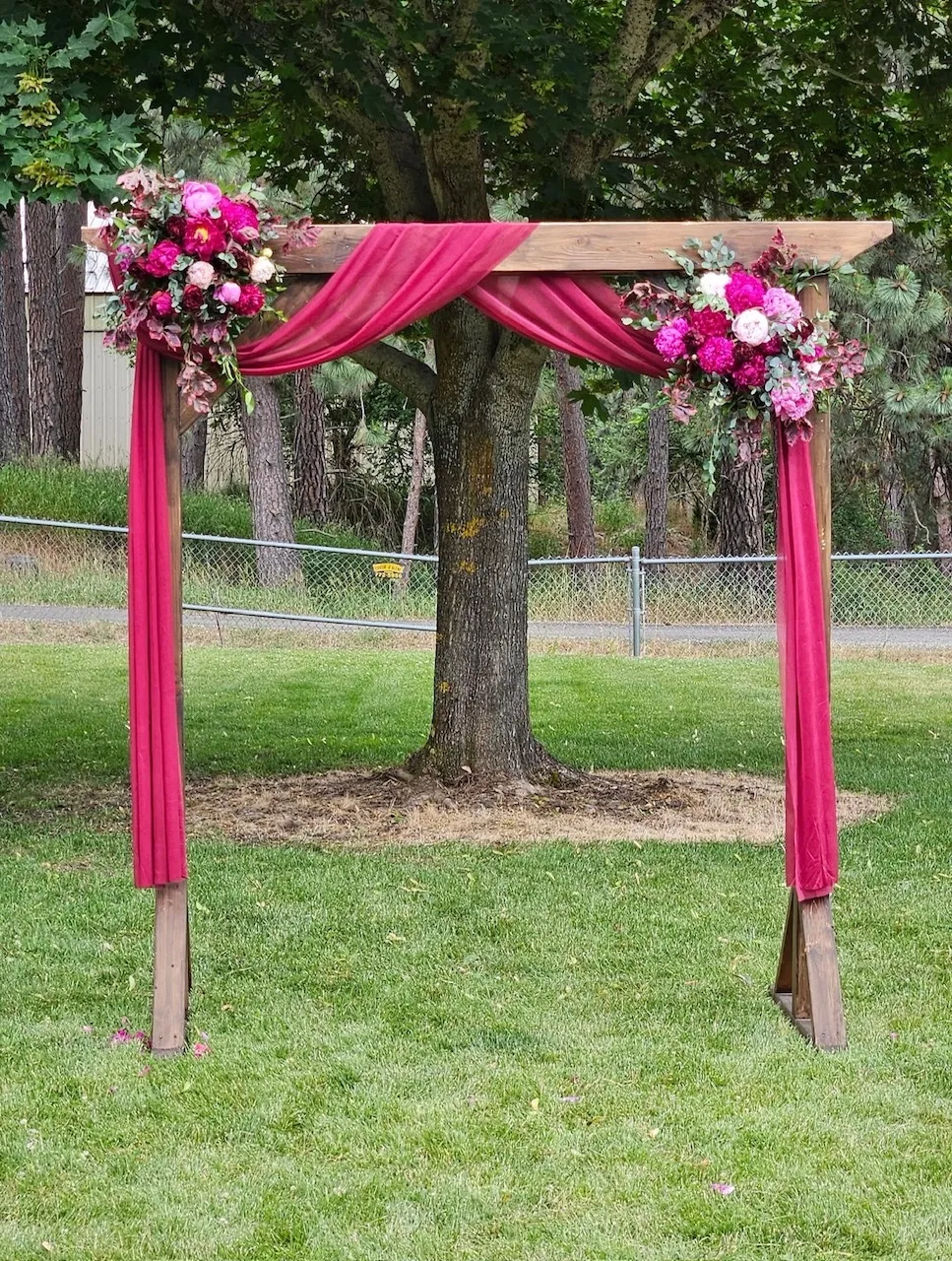 Wood Frame Arbor
