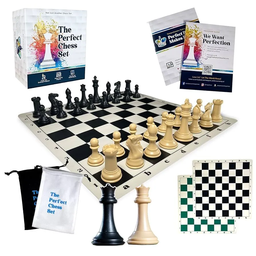 MegaChess Staunton Quadruple Weighted Chess Set - 4.1" 