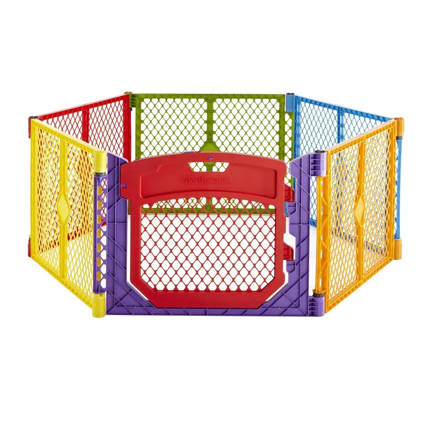 Superyard Colorplay Ultimate Play Yard: Freestanding 6 Panel Baby Playpen