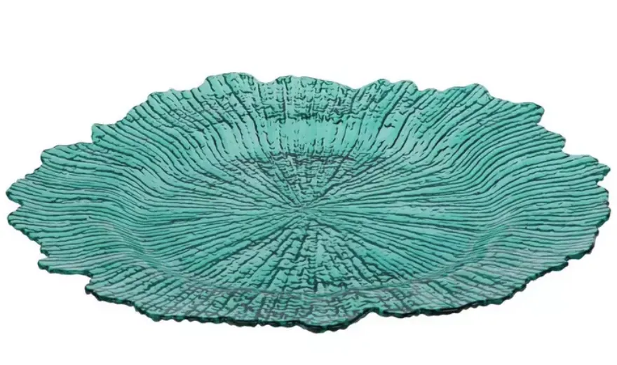 Crackled Charger Plates