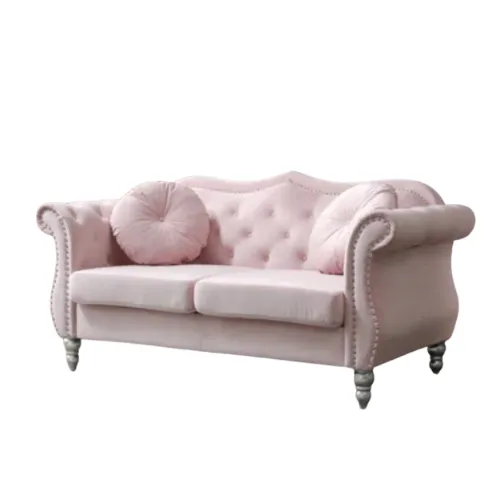 Elegant Pink Loveseat