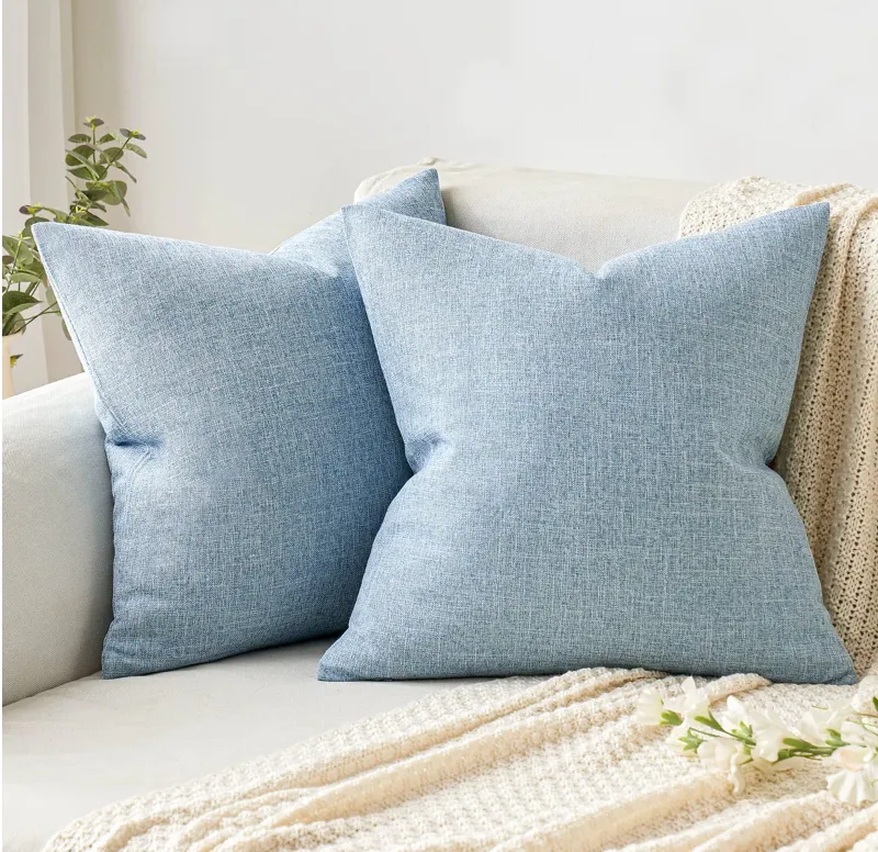 18" Light Blue Pillow set of 2